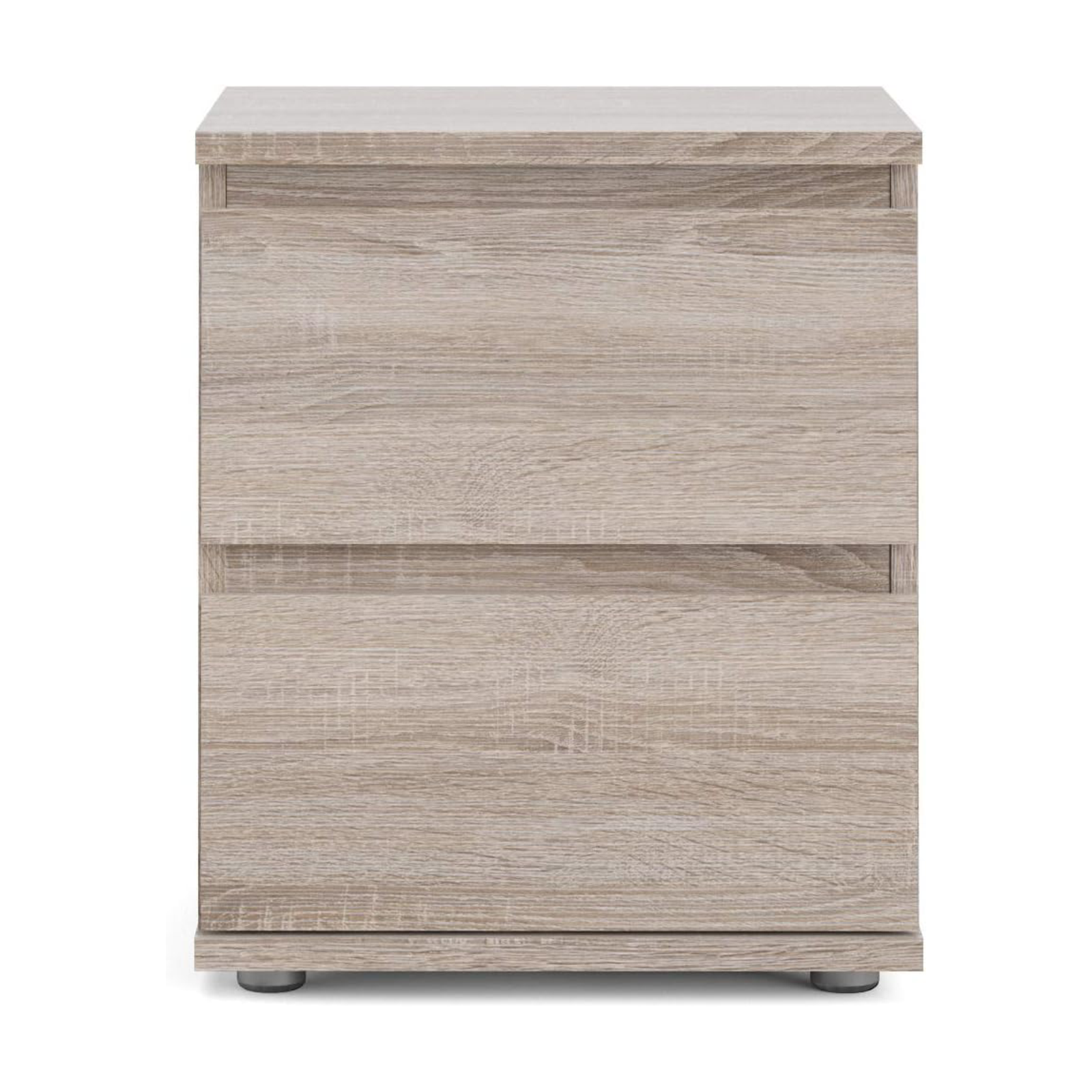 Modern wooden bedside table "Nova" bedside cabinet with 2 drawers cm 40x34 48h