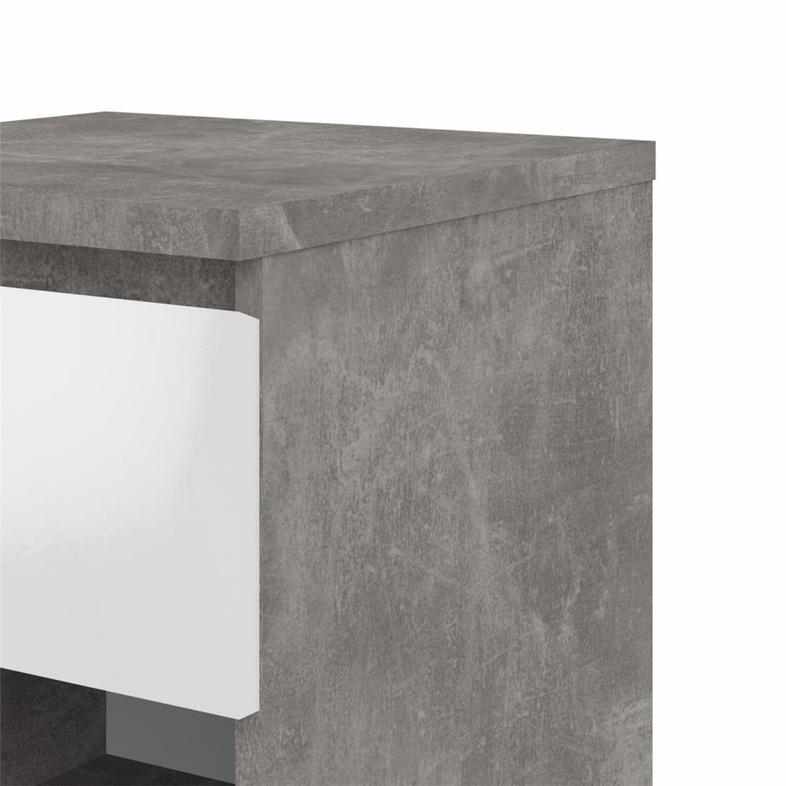 Modern wooden bedside table "Naia" bedside cabinet with 1 drawer 40x40 cm 50h
