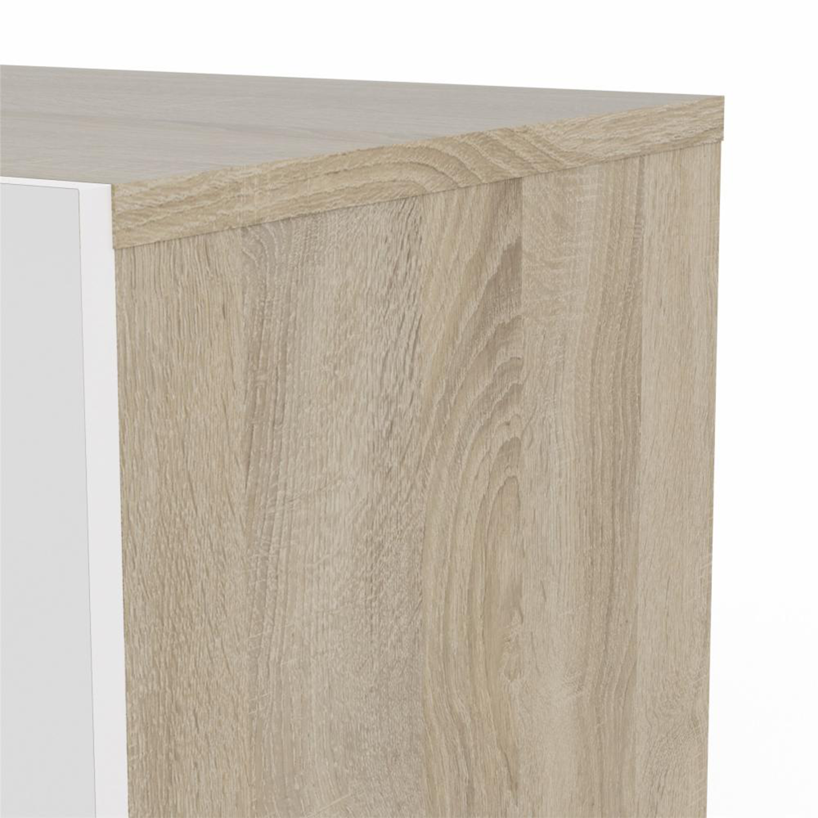 Modern wooden bedside table "Pepe" bedside cabinet with 2 drawers cm 40x40 42h