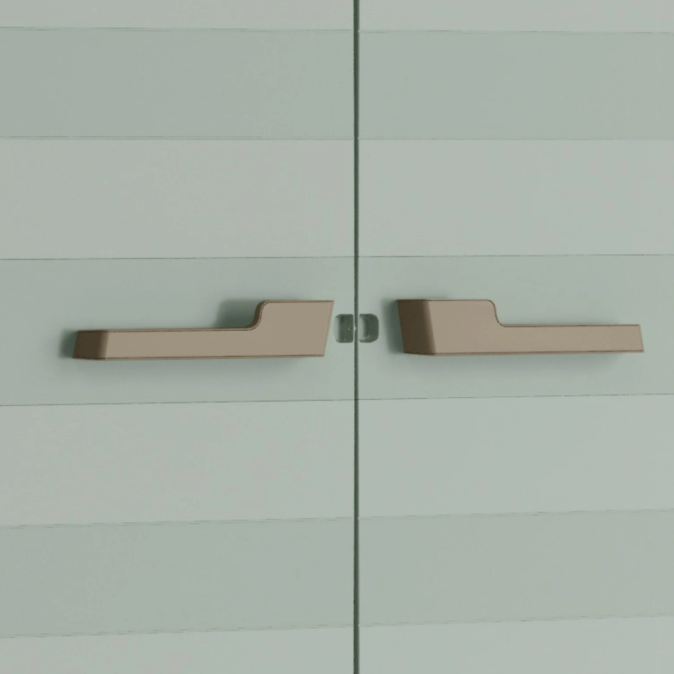 "Garden 2.0" resin garden cabinet with raised feet and internal shelves