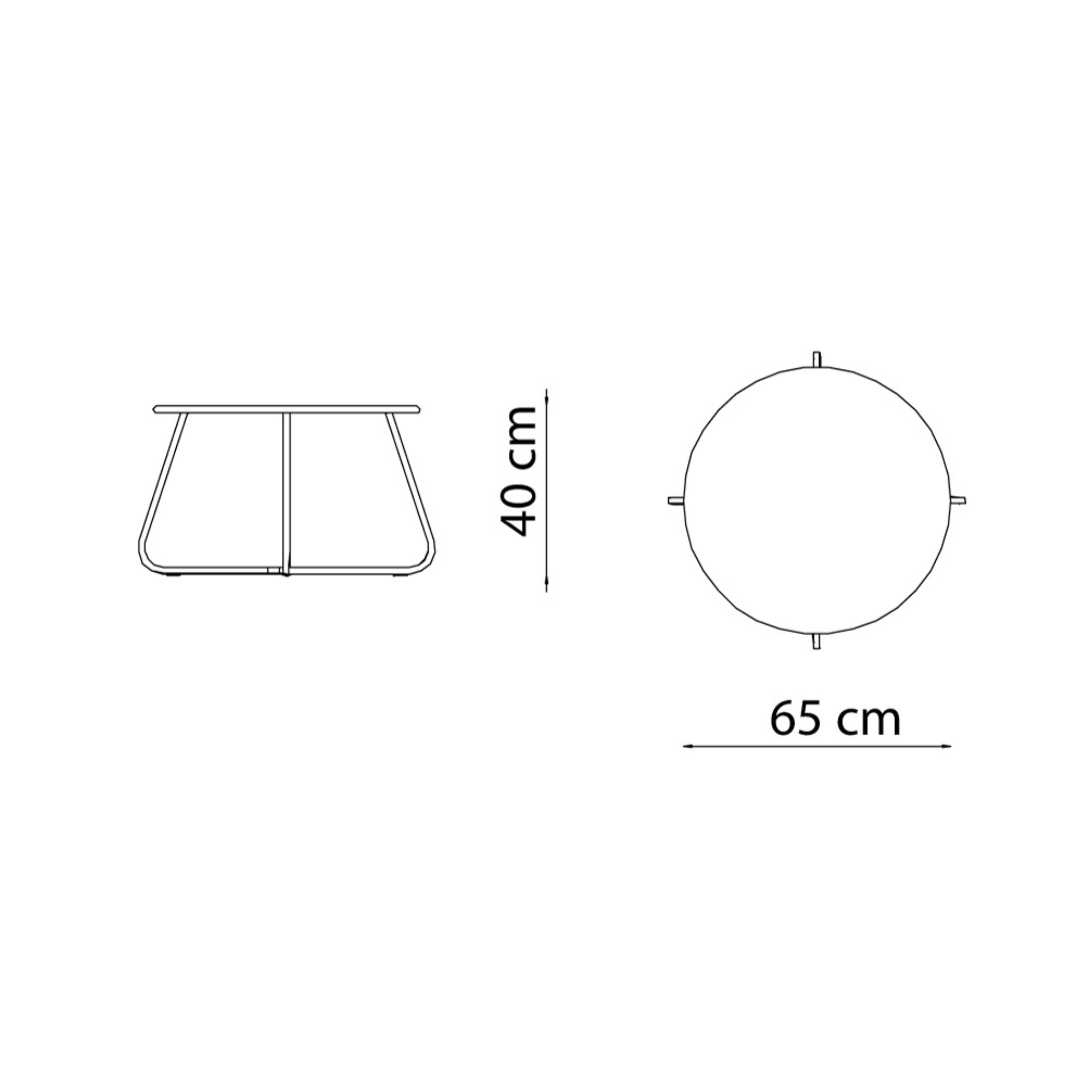 Set salottino da giardino "Daisy" divano 3 posti + 2 poltrone + tavolino in metallo