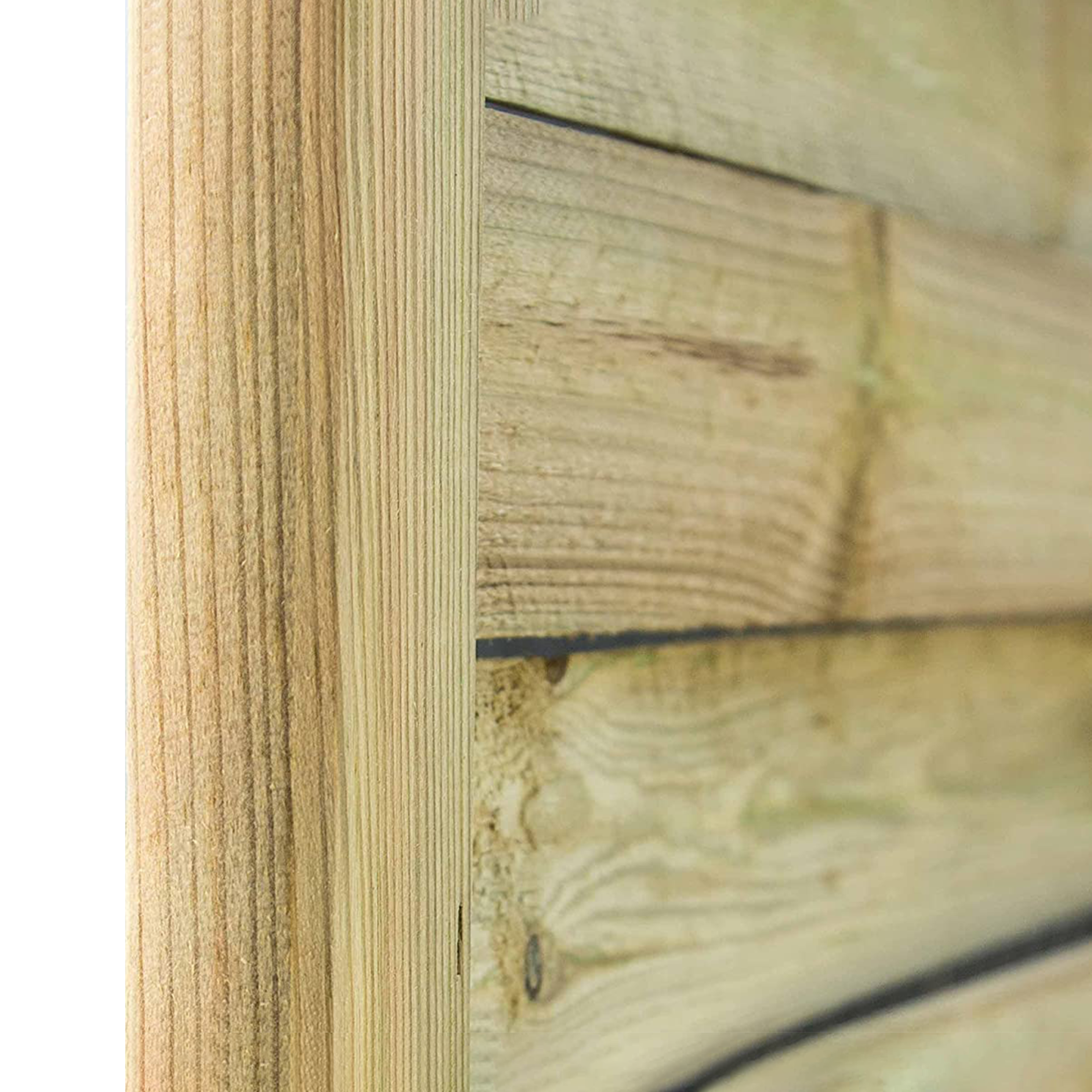 "Eco16" windbreak panel in autoclave-treated wood, 180 cm high