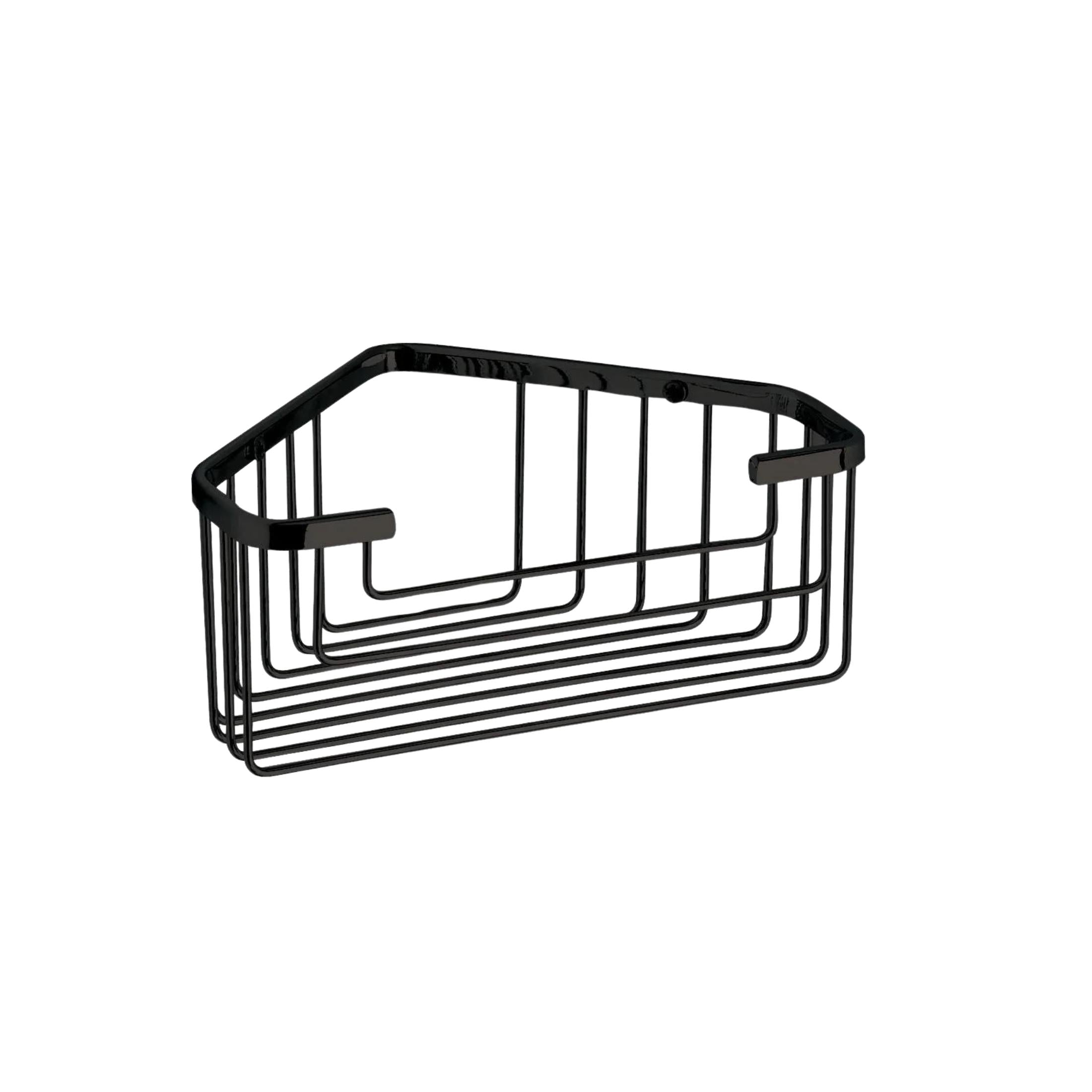 "Camille" corner shower soap dish in stainless steel wire