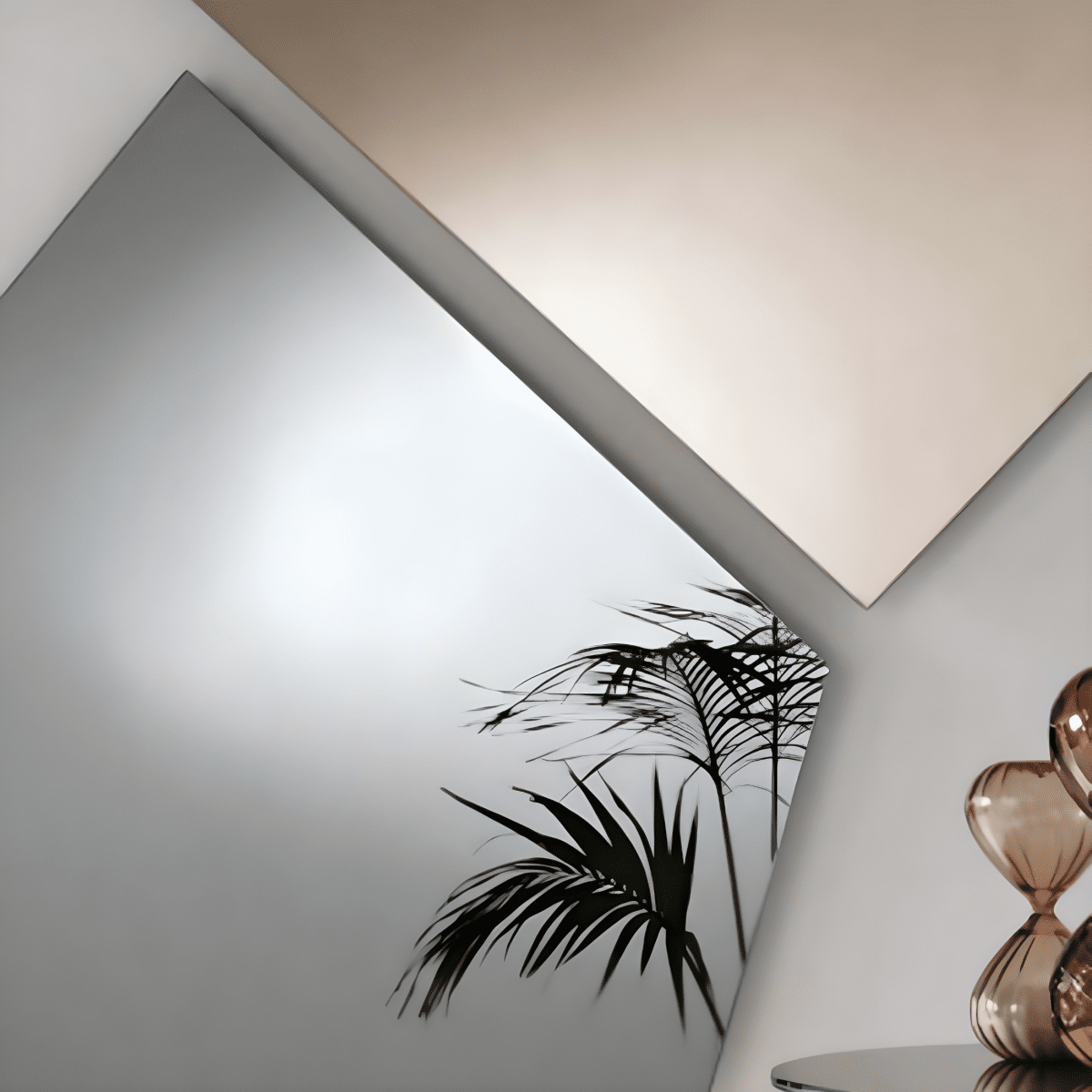 Specchio sagomato "Orbis" da parete senza cornice elegante - MondoViro