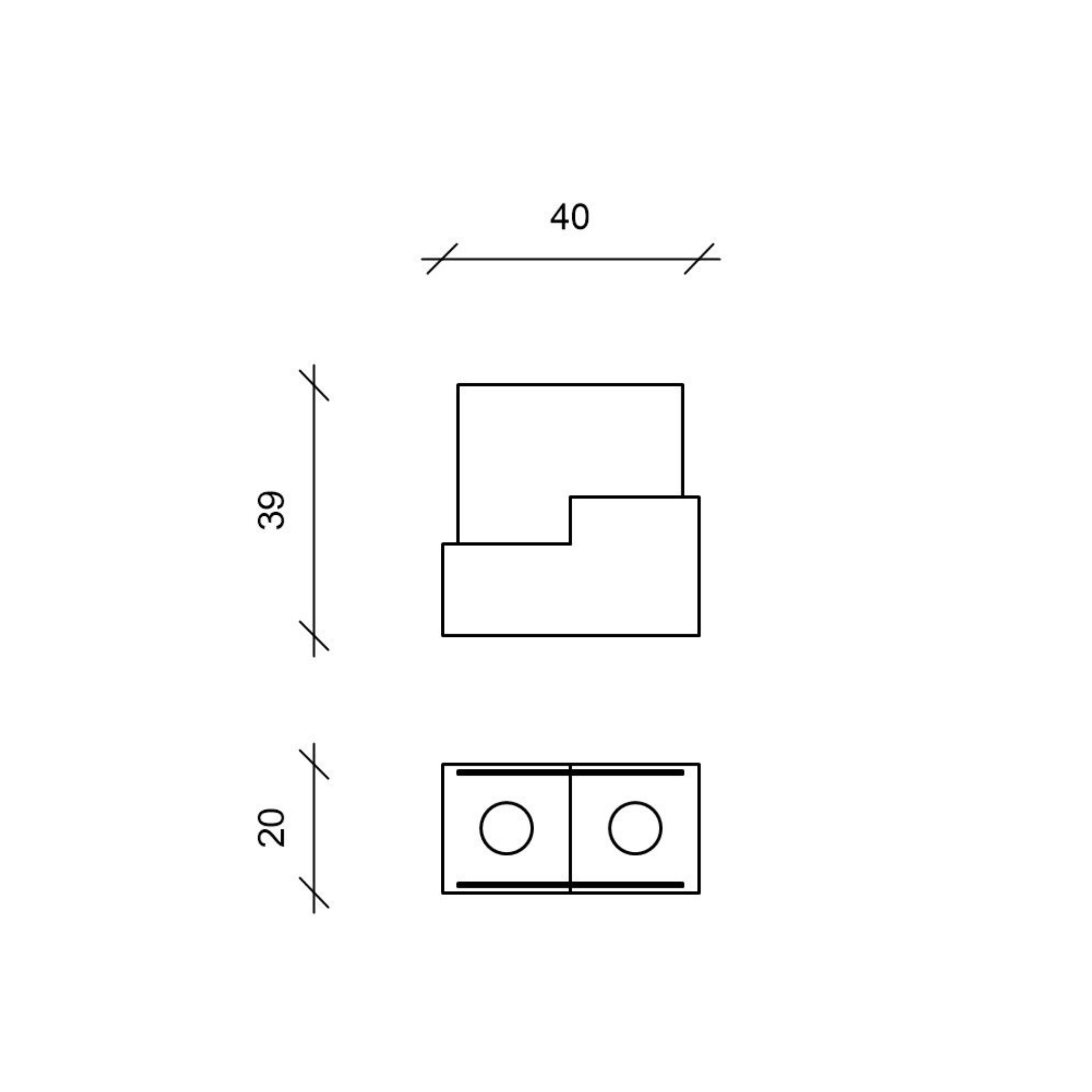 "Martina" bioethanol tabletop fireplace in tempered glass, 40x20 cm, 39 cm high.