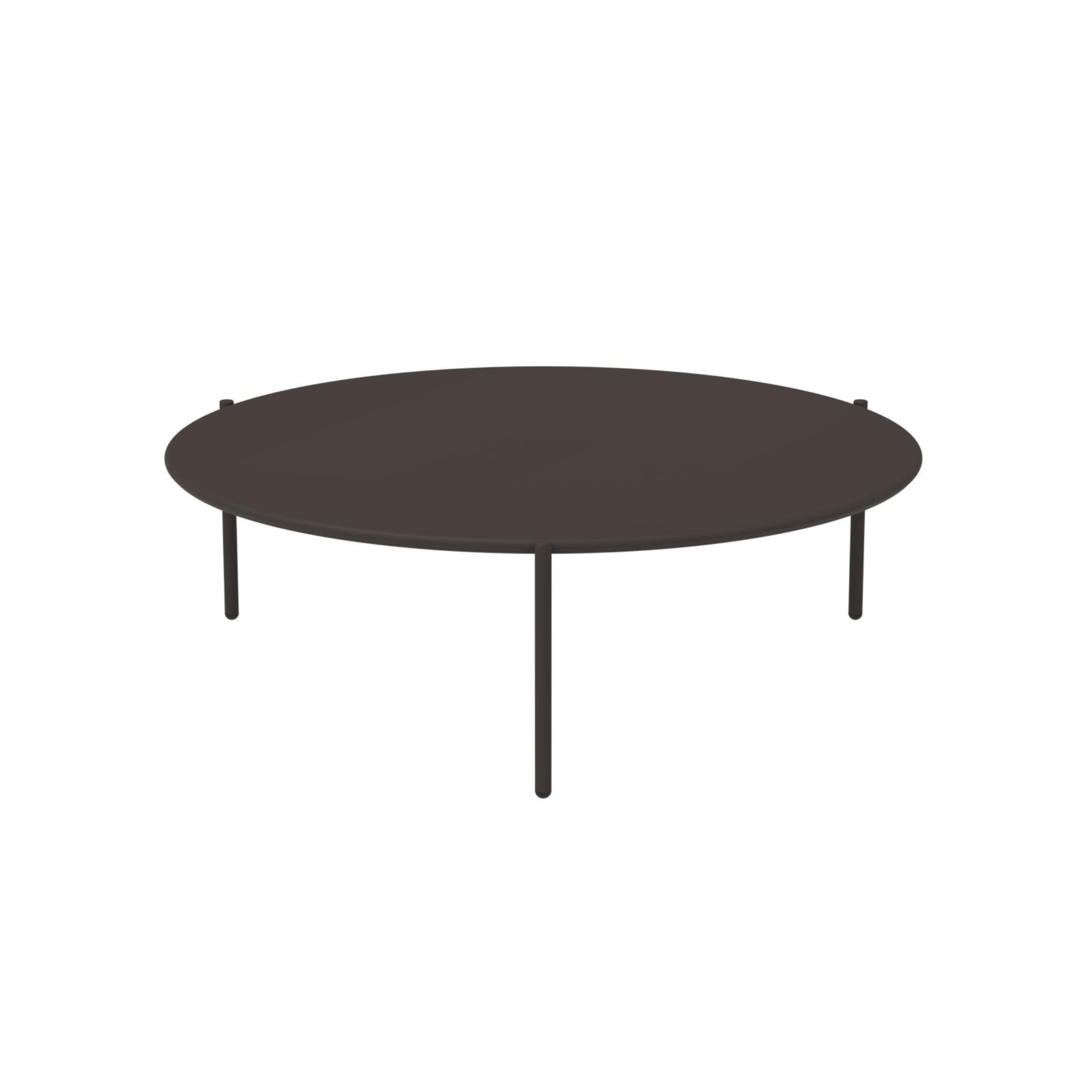 "Aria3" round metal coffee table, stackable garden table, 110x110 cm, 35 cm high