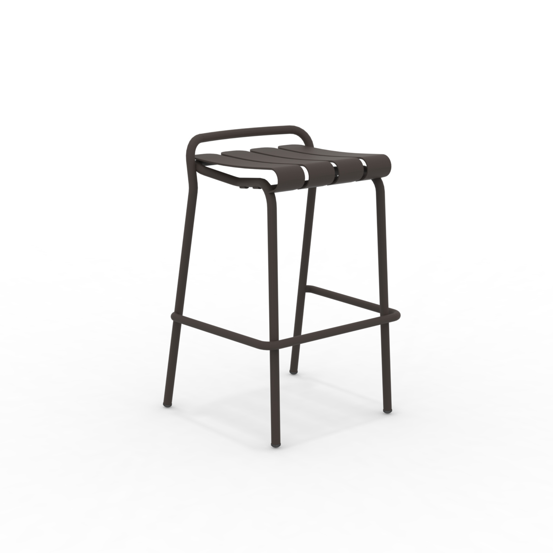 Set of "Verdea" stackable aluminum garden stools, 48x49 cm, 82 cm high.