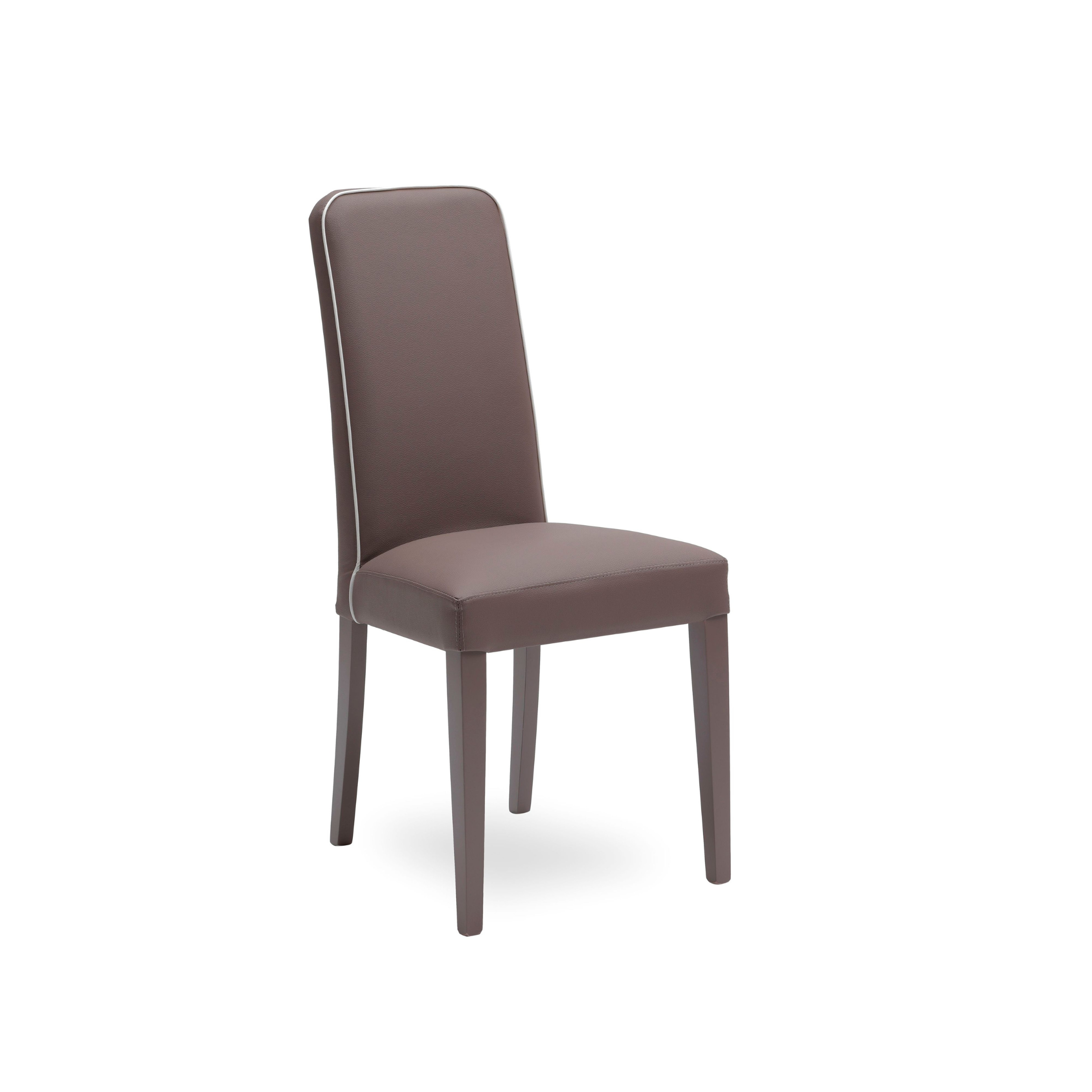 Set of modern "Gardenia" upholstered living room chairs in faux leather, 46x59 cm, 99h