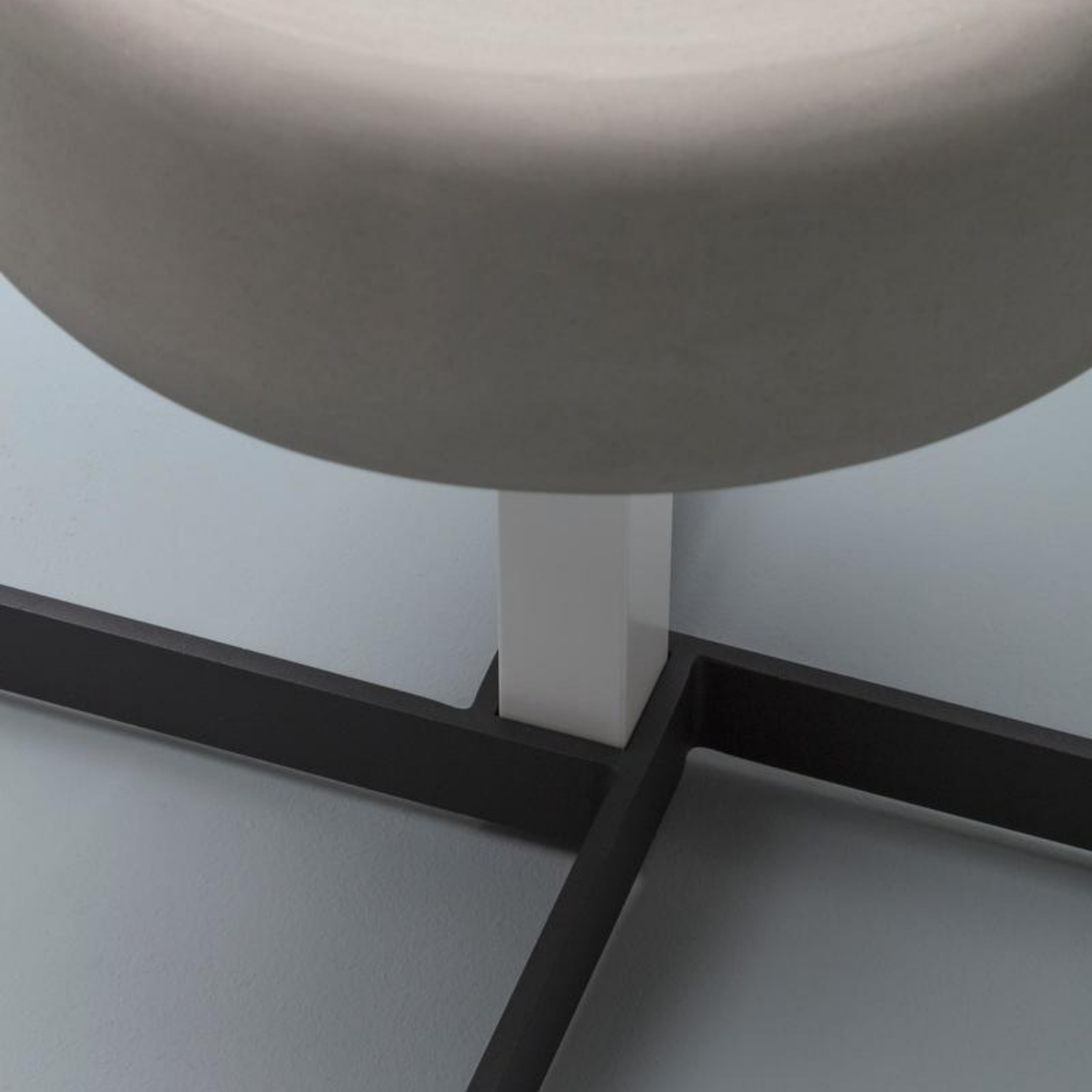 Tavolino basso da salotto "Ivy" top in MDF e gambe in metallo cm 42x42 52h