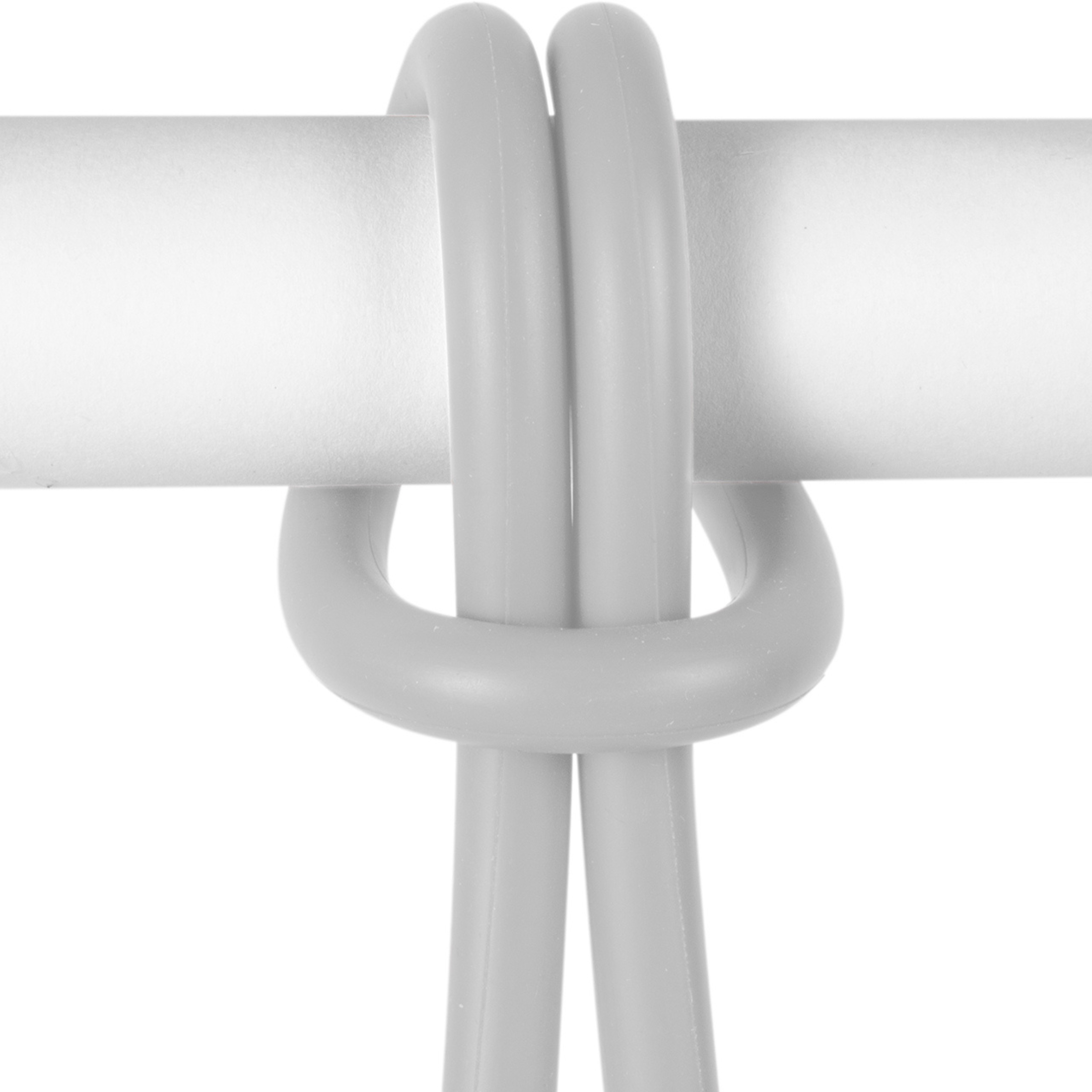 Set of 2 "Bolleke" battery-powered LED hanging lamps in HDPE with rubber hook, 20x20 cm