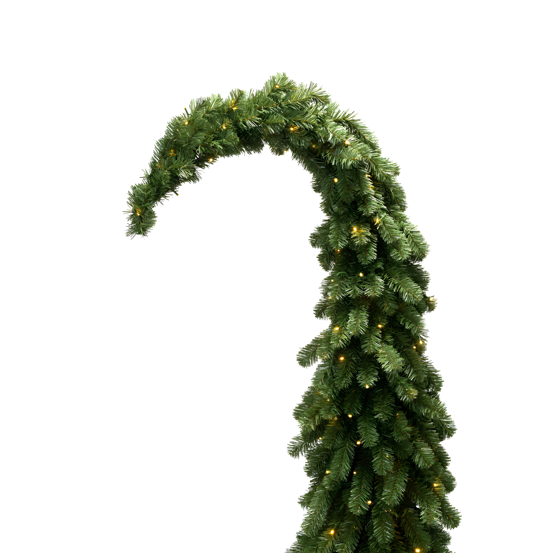 "Grix" Christmas tree with integrated LEDs, made of high-quality PVC, 210 cm high.