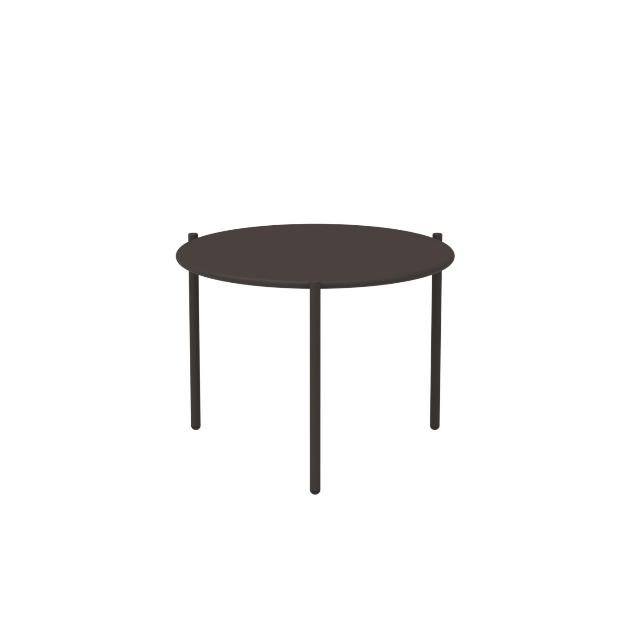"Aria1" round metal coffee table, stackable garden table, 60x60 cm, 46 cm high