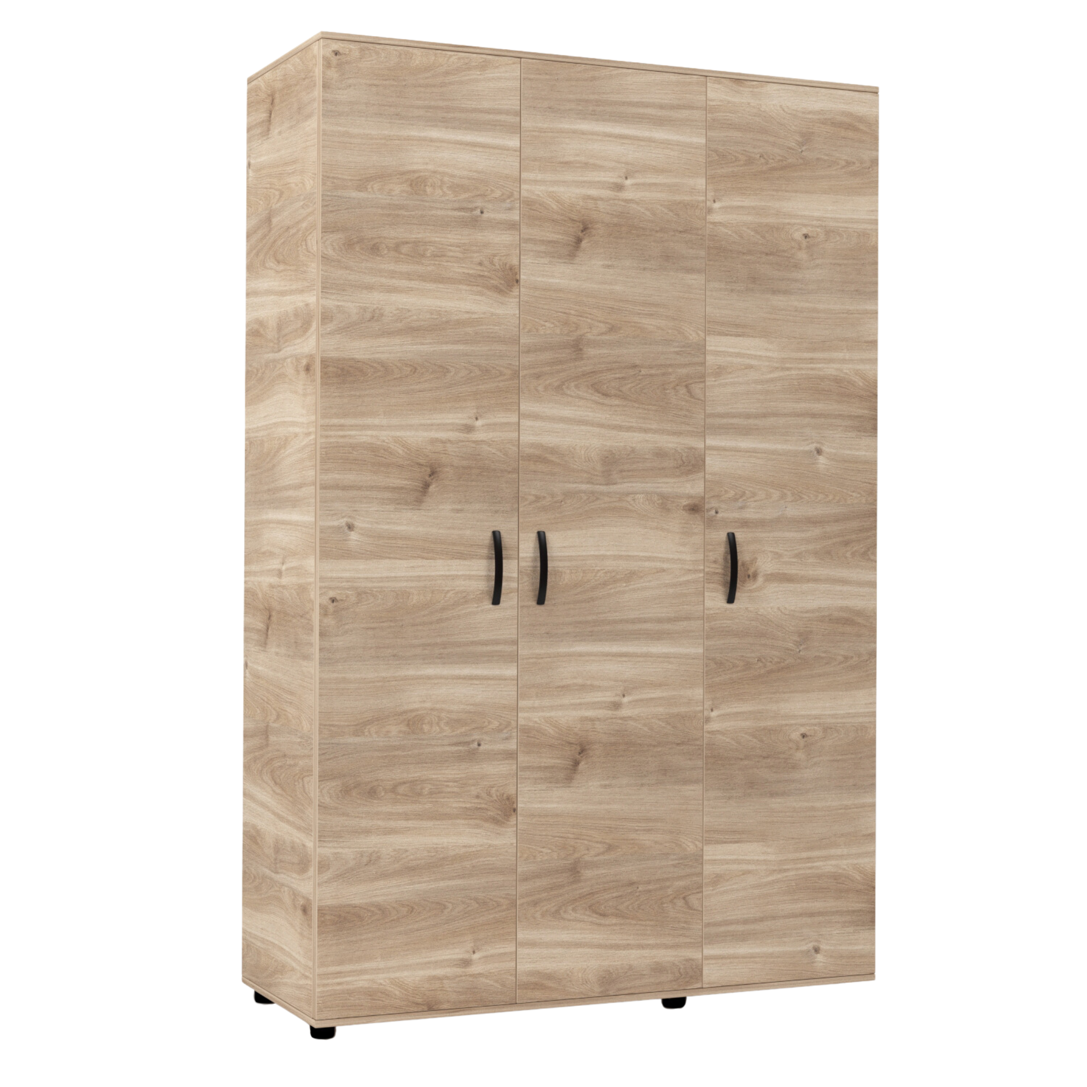 "Clax" modern wooden 3-door wardrobe, 120x52 cm, 205 cm high