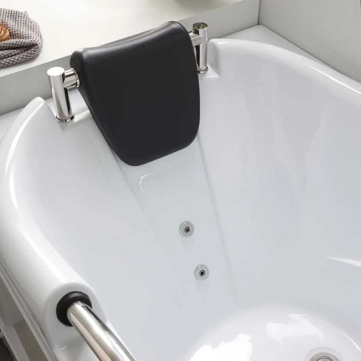 Vasca da bagno con idromassaggio "Doris" ad incasso su 3 pareti cm 170x78 65h - MondoViro