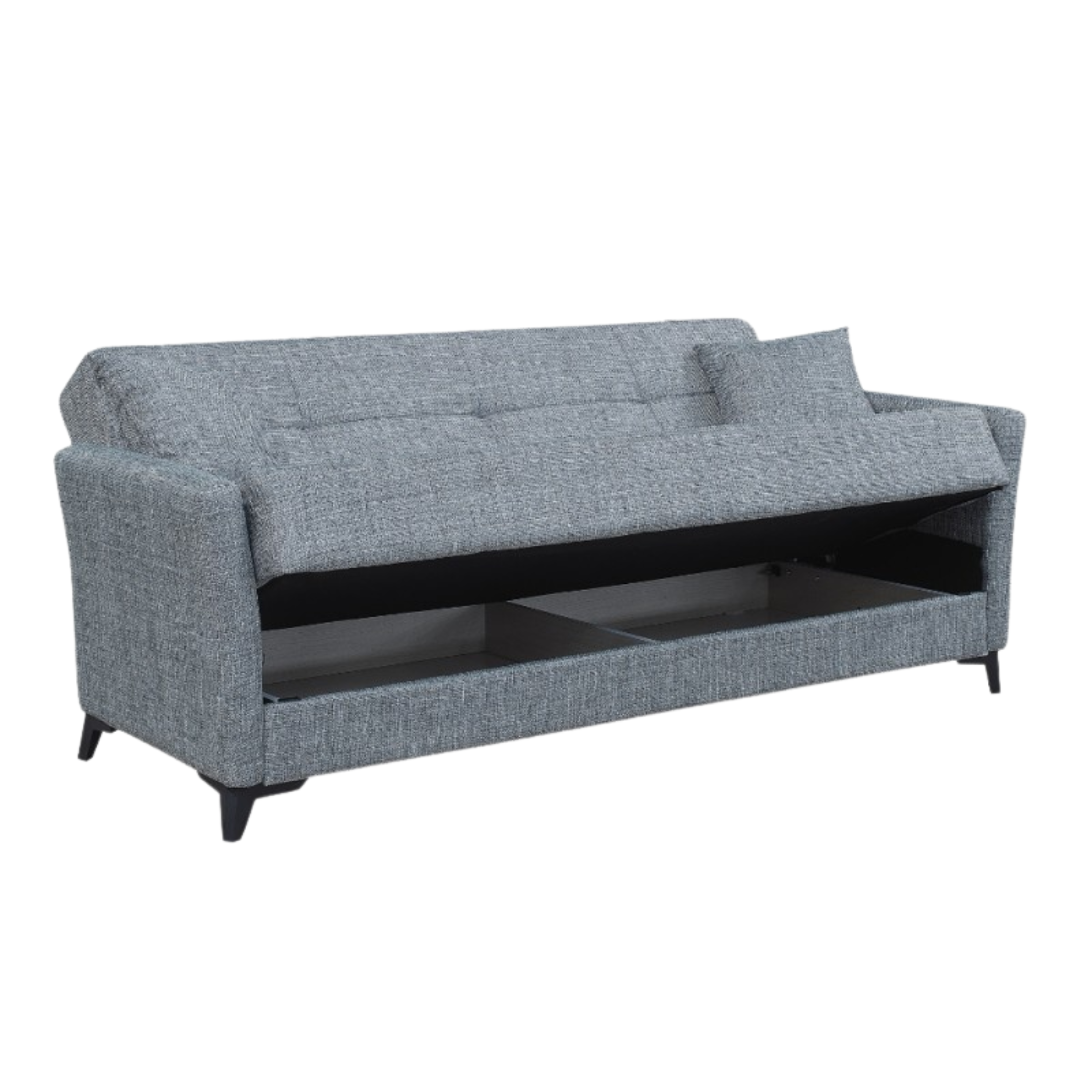 "Lory" modern 3-seater velvet sofa bed for living room, 210x88 cm, 82 cm high