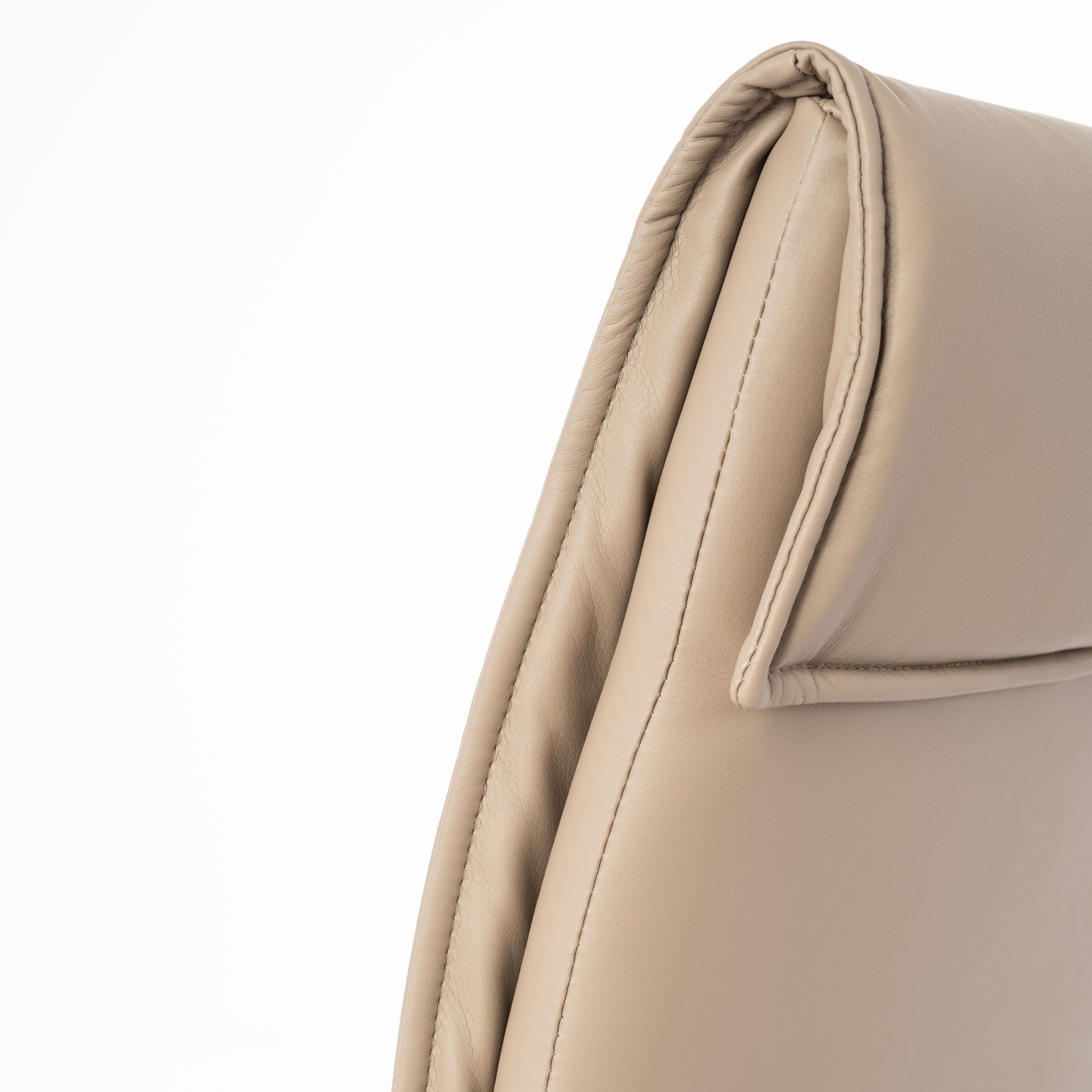 Set of padded chairs in imitation leather "Sofistiq" modern armchairs cm 56x44 91h