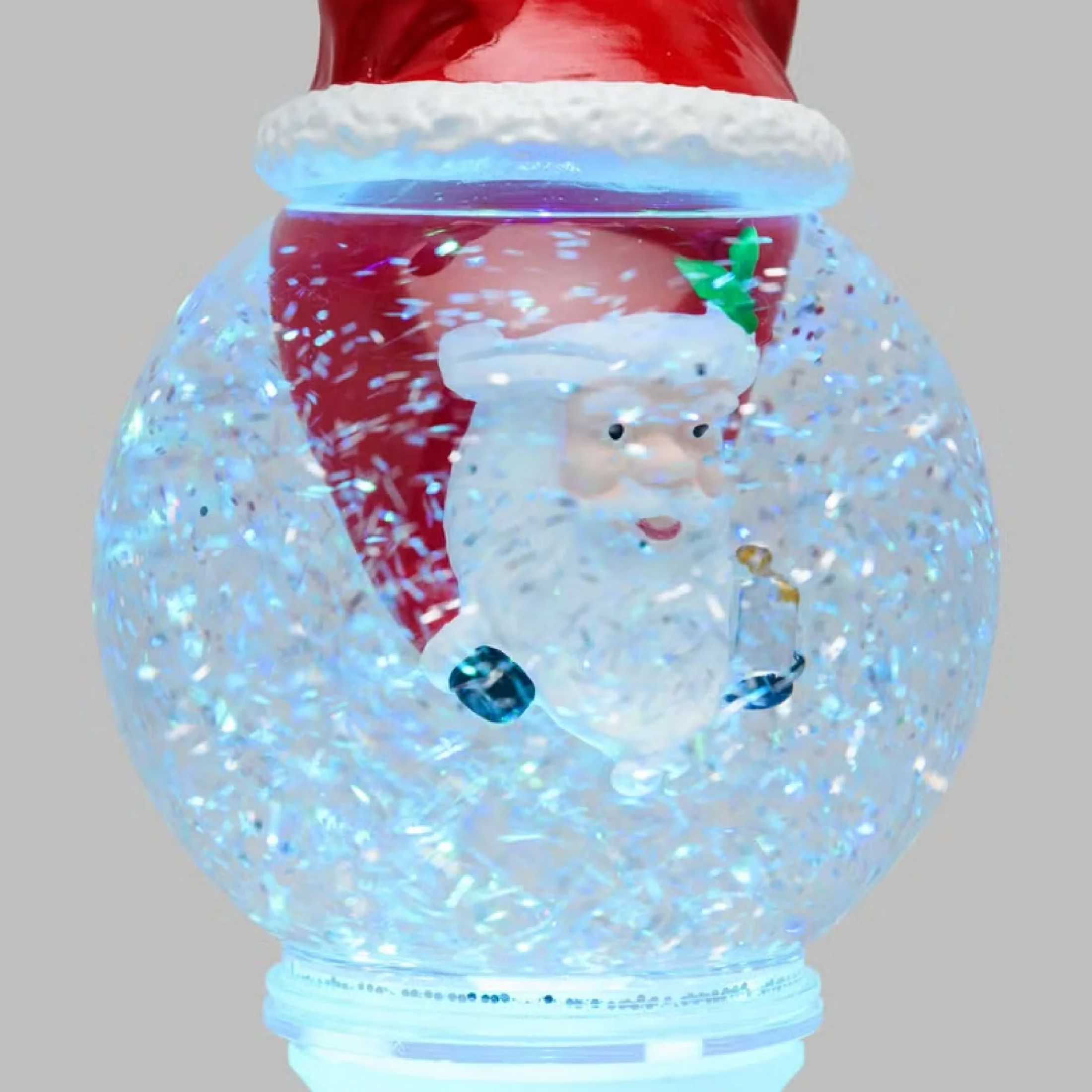 Upside-down Santa Claus Sphere, RGB LED Color Changing Decorations