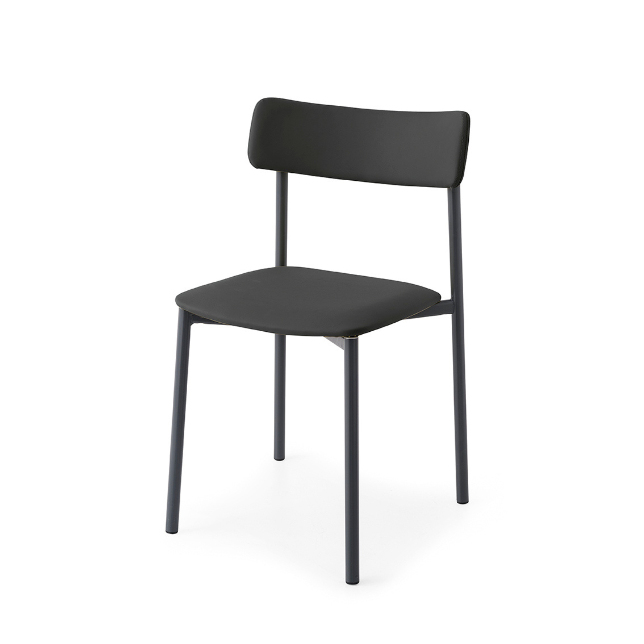 Set of modern living room chairs "Up!" with padded seat cm 49x48 81h