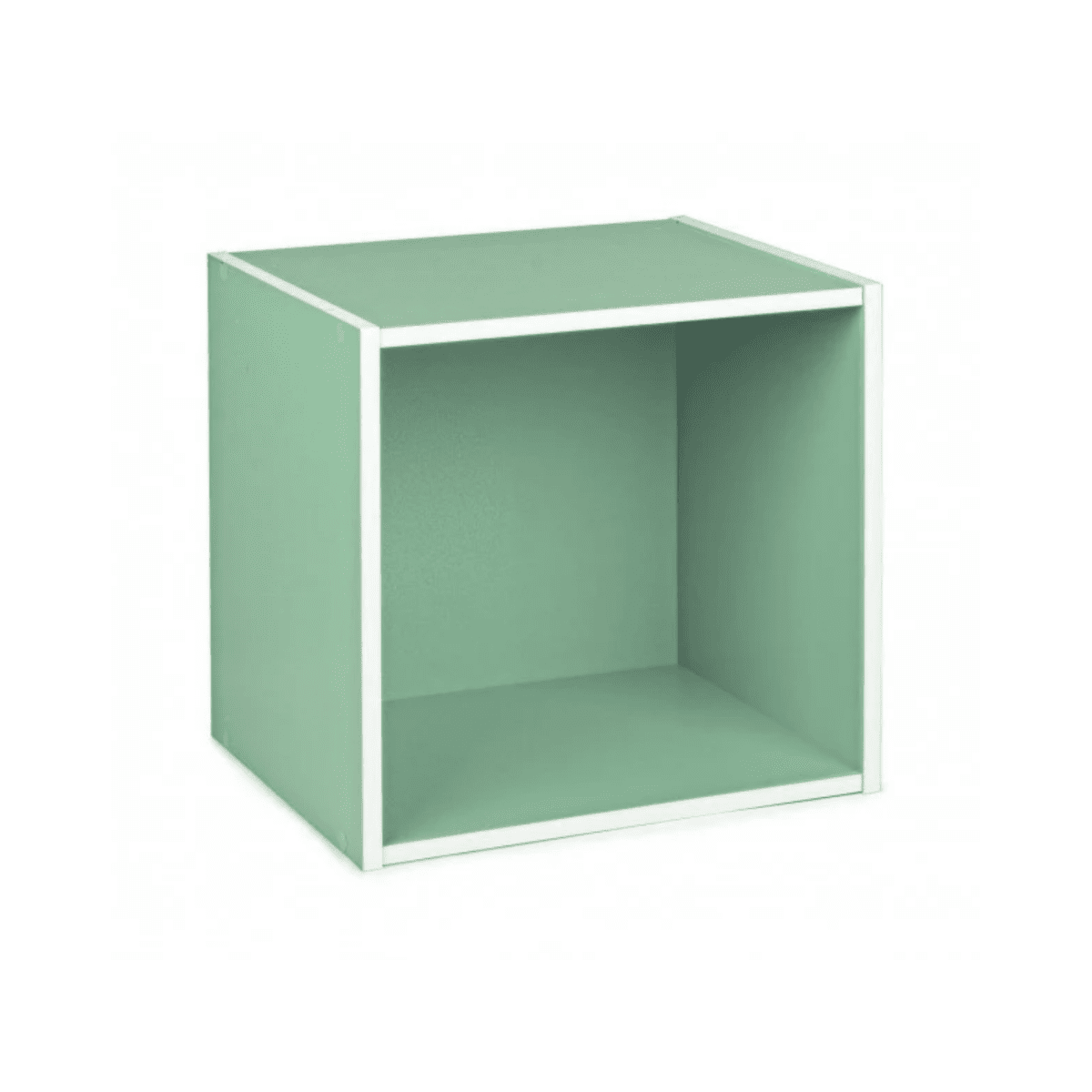 Mensola a giorno colorata "Cubo" in legno cm 35x35 29h - MondoViro