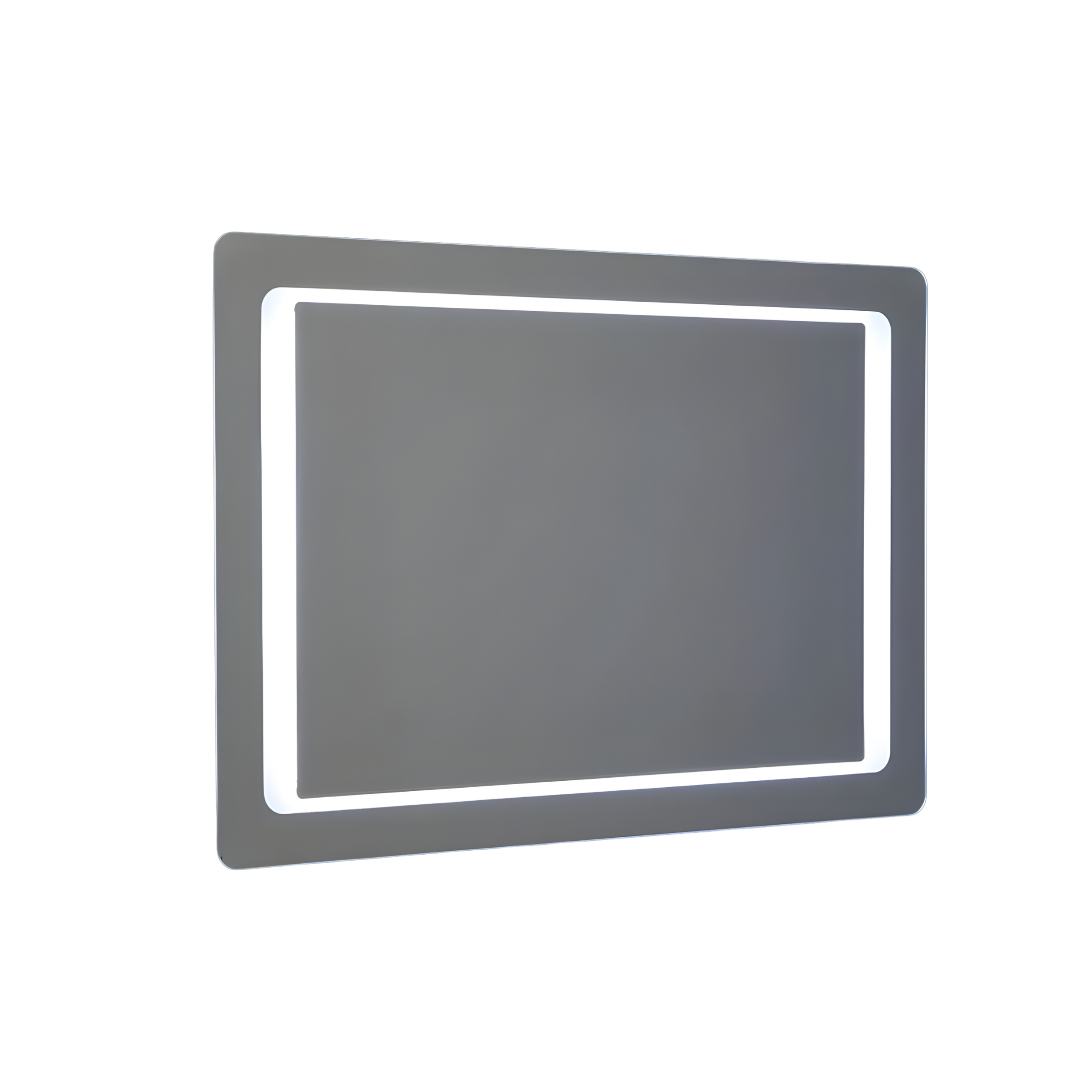 Reversible rectangular "Portland" LED framed mirror