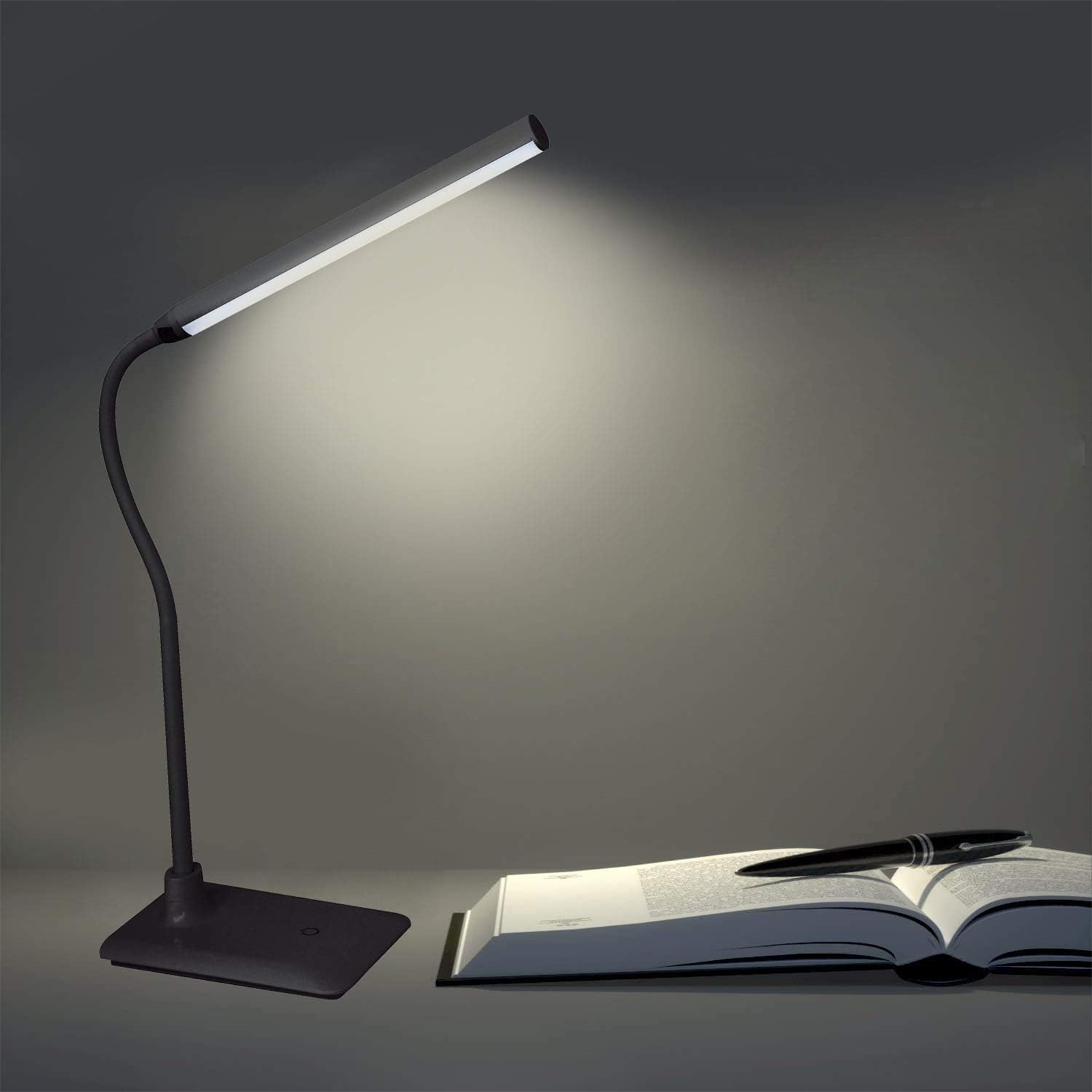 Slim LED table lamp in ABS 6 W touch switch cm 17x12 70h