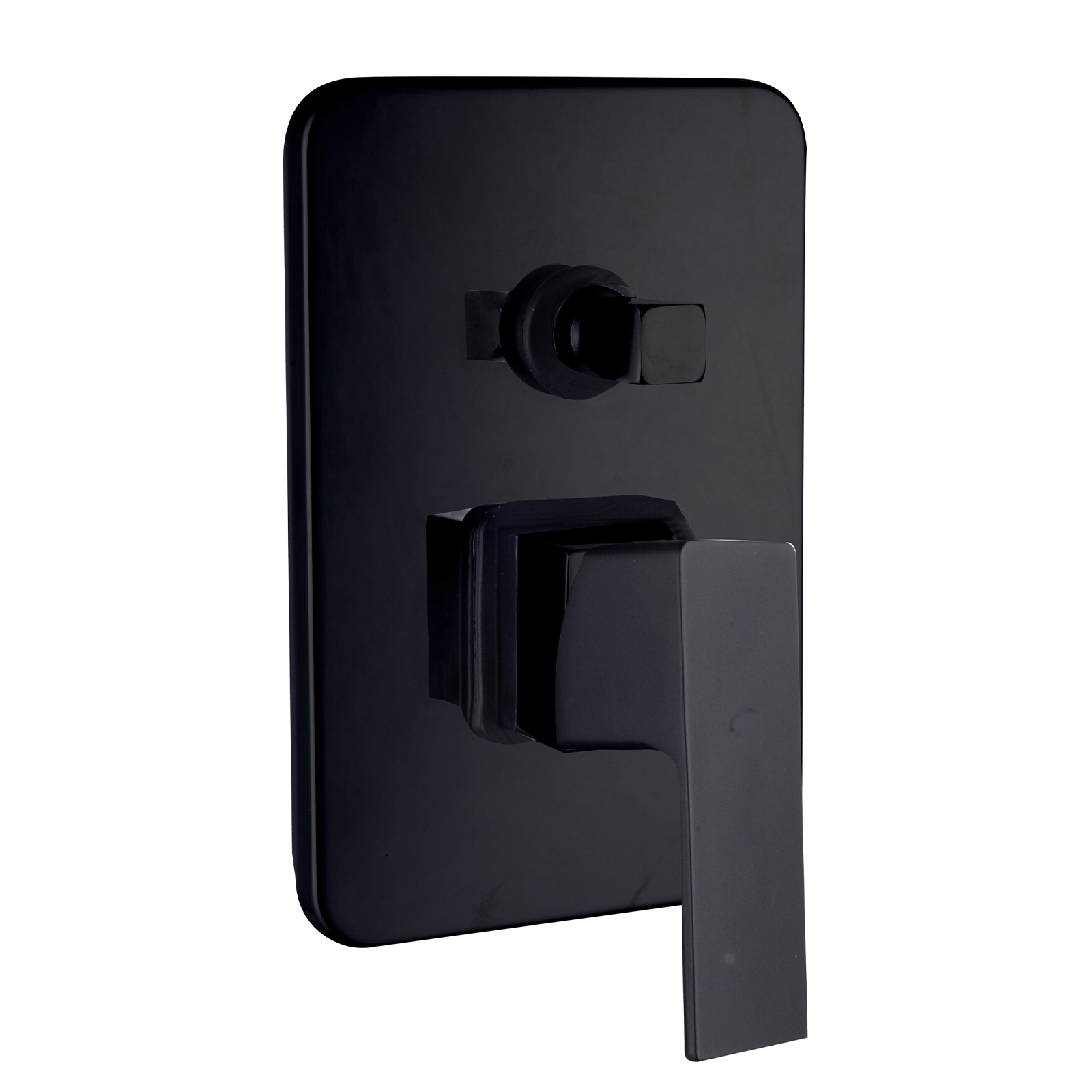 "Elegant" built-in single-lever shower mixer in matt black brass