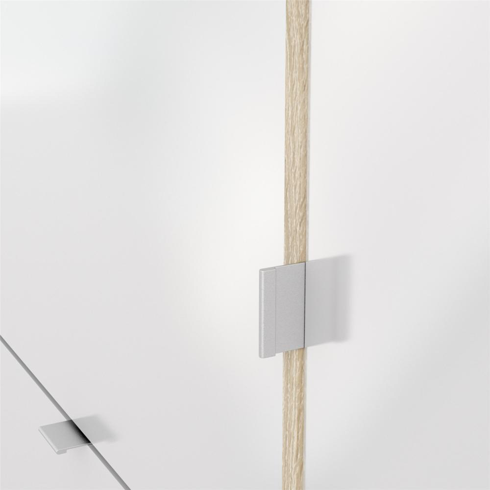 "Class" modular wooden shoe rack with 1 door and 3 flaps, 102x24 cm, 125 cm high