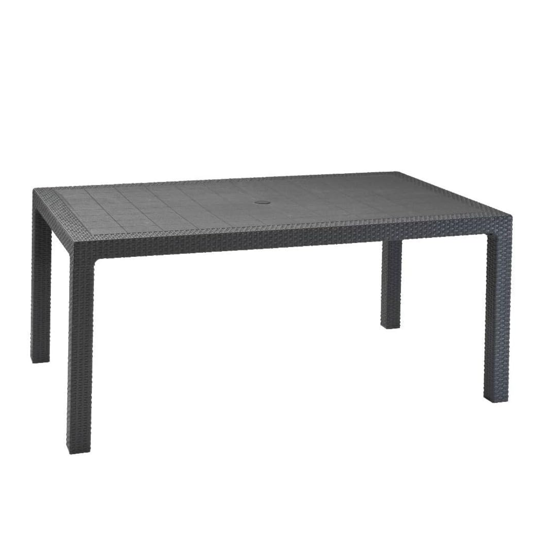 "Melody" resin garden table for outdoor use, 160x94 cm, 74h