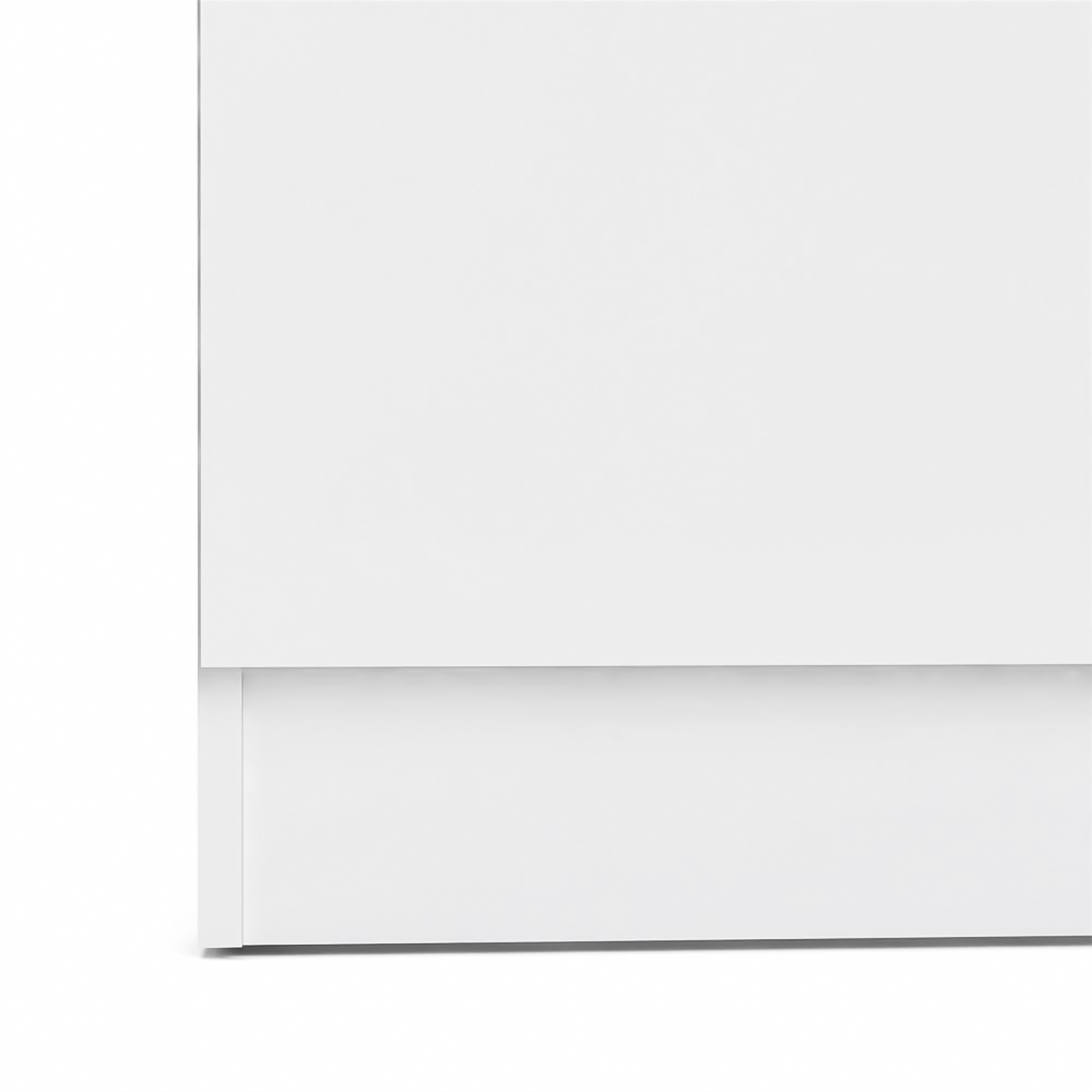 "Focus" 2-door shoe cabinet in white wood, 69.2 x 34.6 cm, 170.4 cm high.