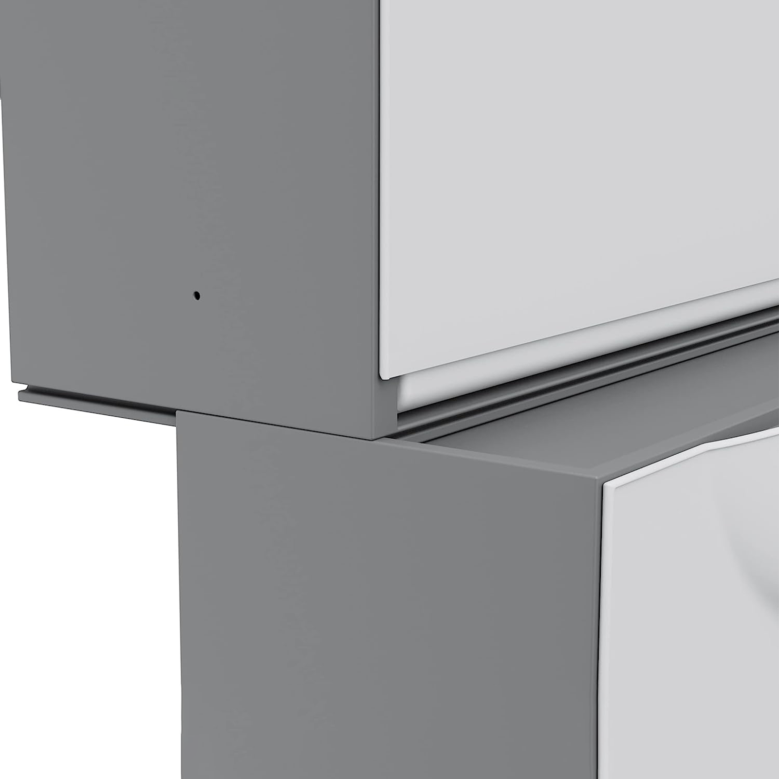 Modular plastic shoe rack with retractable door, 51x19 cm, 39h