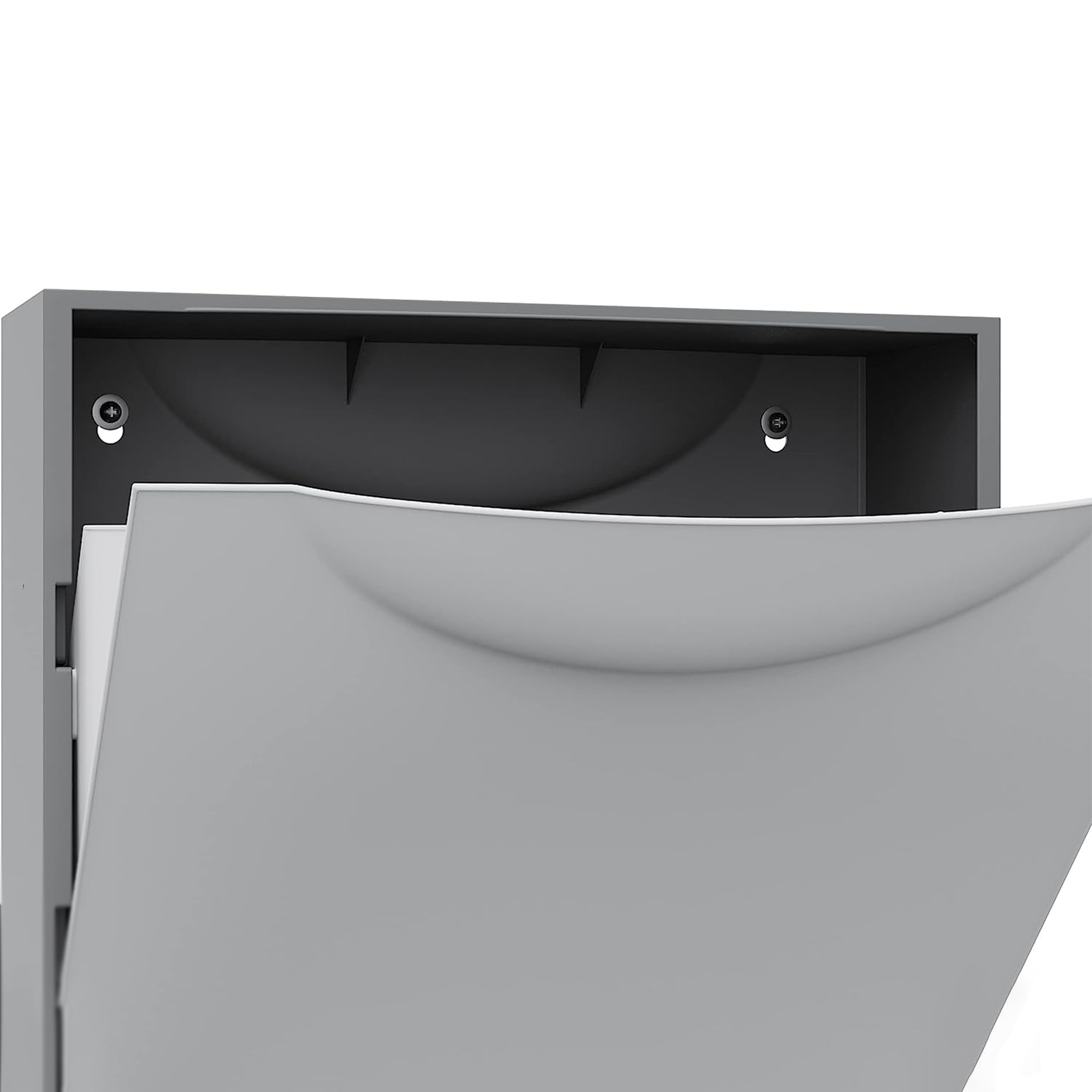 Modular plastic shoe rack with retractable door, 51x19 cm, 39h