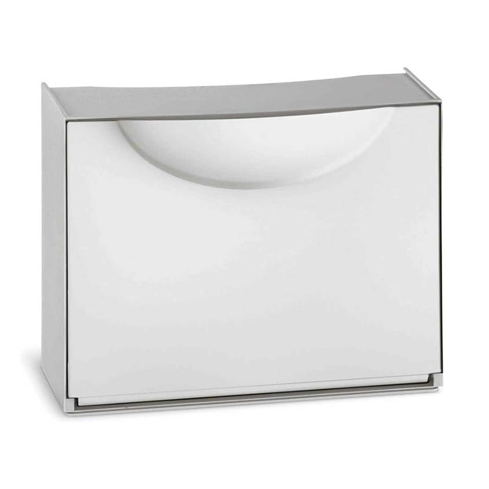 Modular plastic shoe rack with retractable door, 51x19 cm, 39h