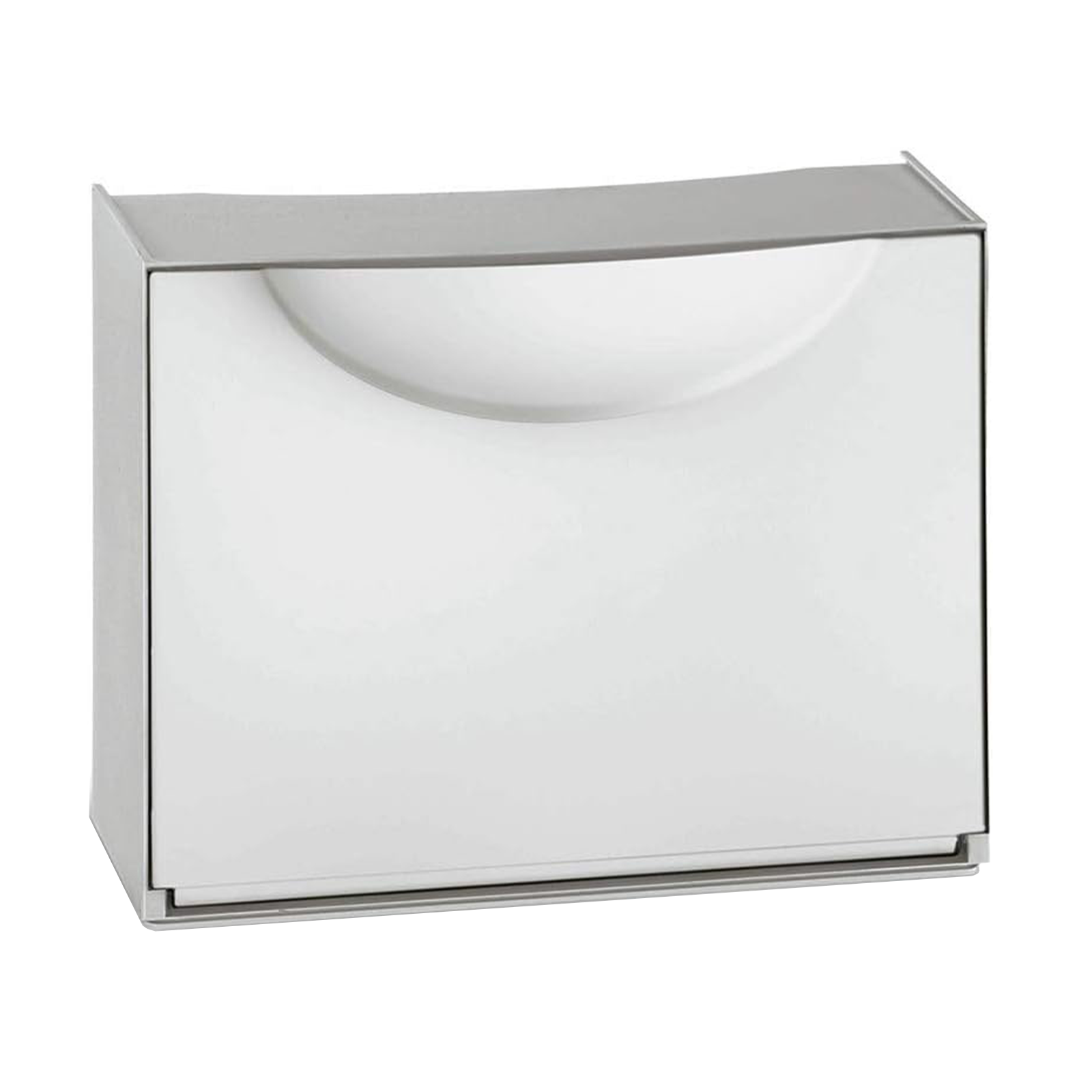 Modular plastic shoe rack with retractable door, 51x19 cm, 39h