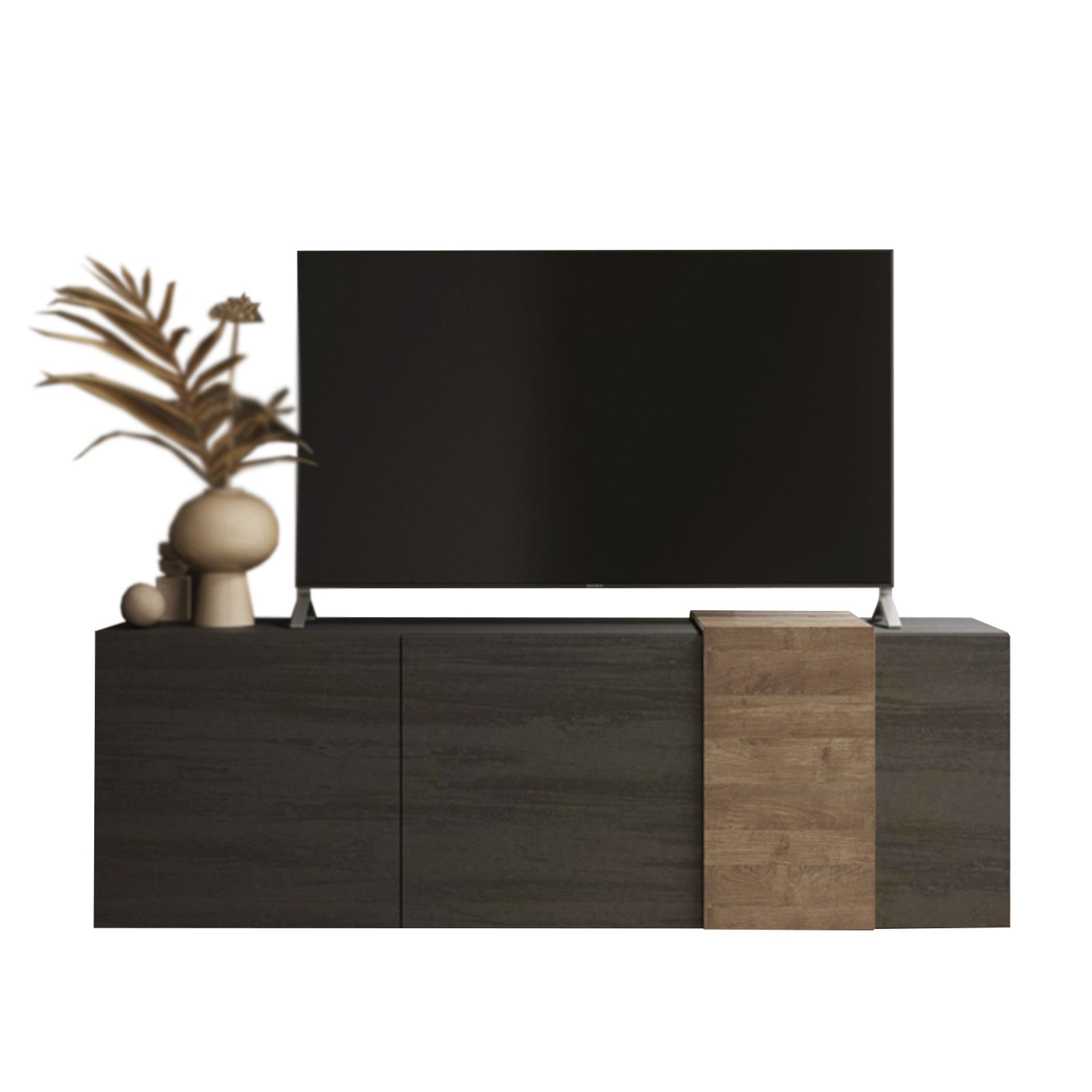 "Venus" 3-door wooden TV stand for living room, 181x44 cm, 59h