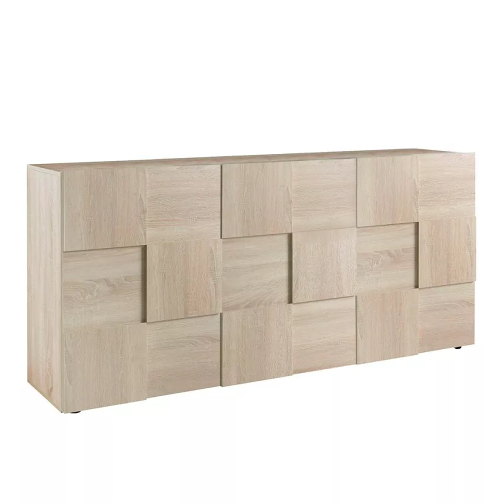 "Dama" wooden entrance sideboard, living room furniture with 3 doors, 181x43 cm, 84h