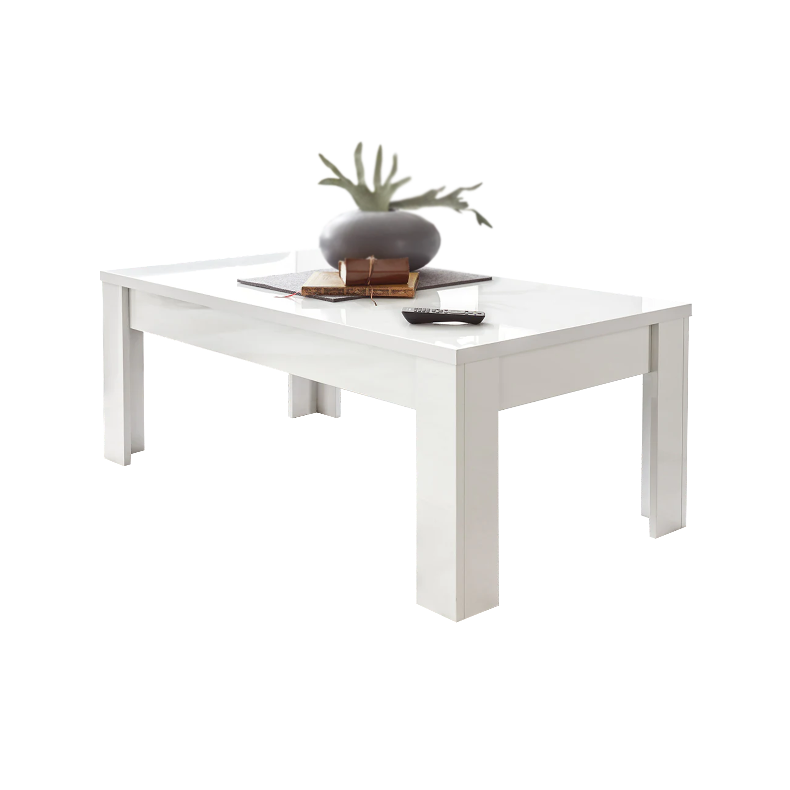 "Dama" low living room table in oak wood, 122x65 cm, 45 cm high