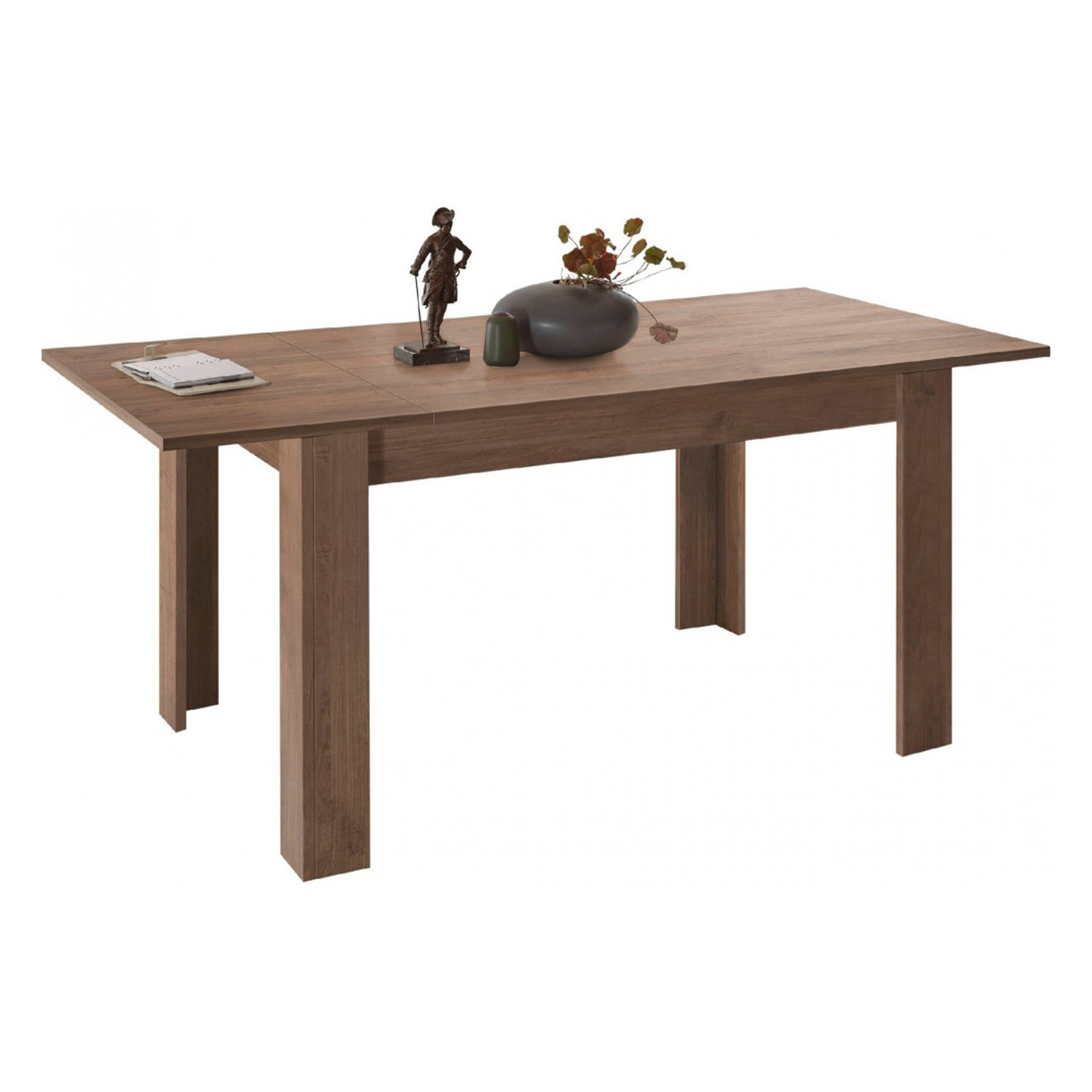 Modern extendable table "Venus" in oak wood 137/185x90 cm 79h