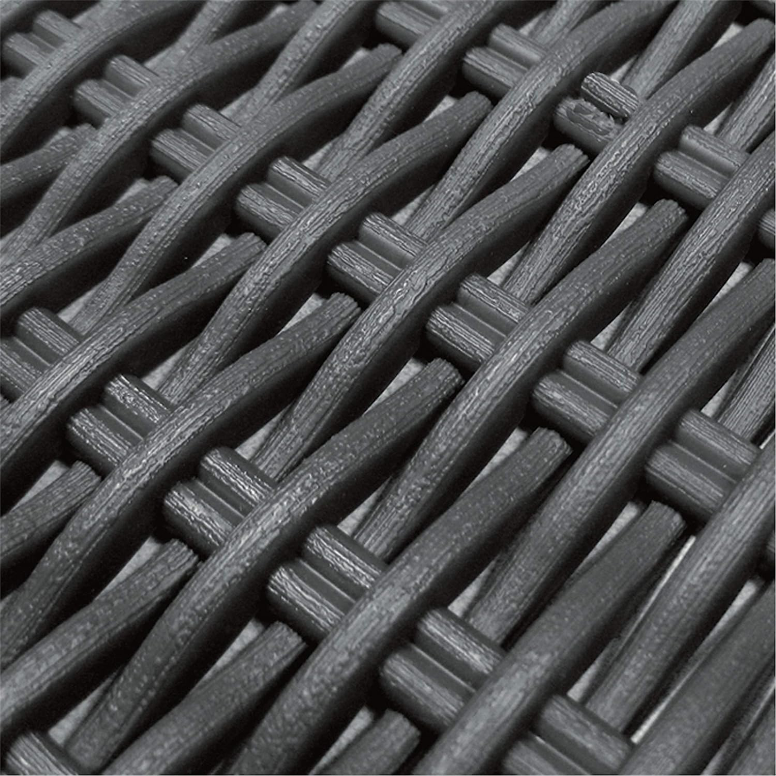 Set of 2 "California" garden armchairs in rattan-effect resin with cushions 83x68 cm 72h