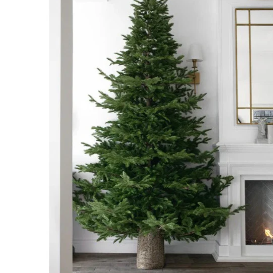 "Legnò" base with a trunk effect for Christmas tree with metal support