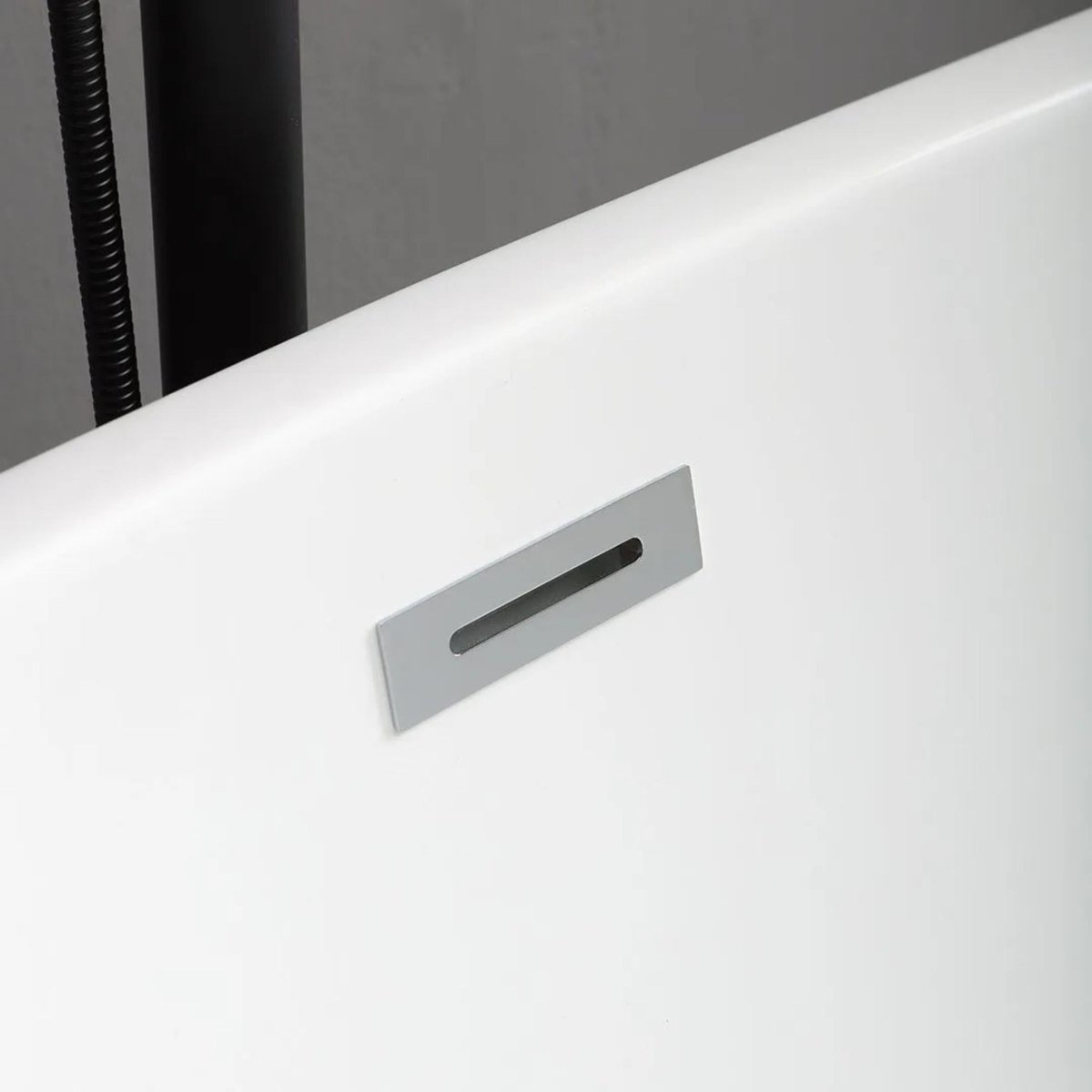 Vasca da bagno ovale a centro stanza "Clarissa" in acrilico bianco cm 165x75 59h - MondoViro