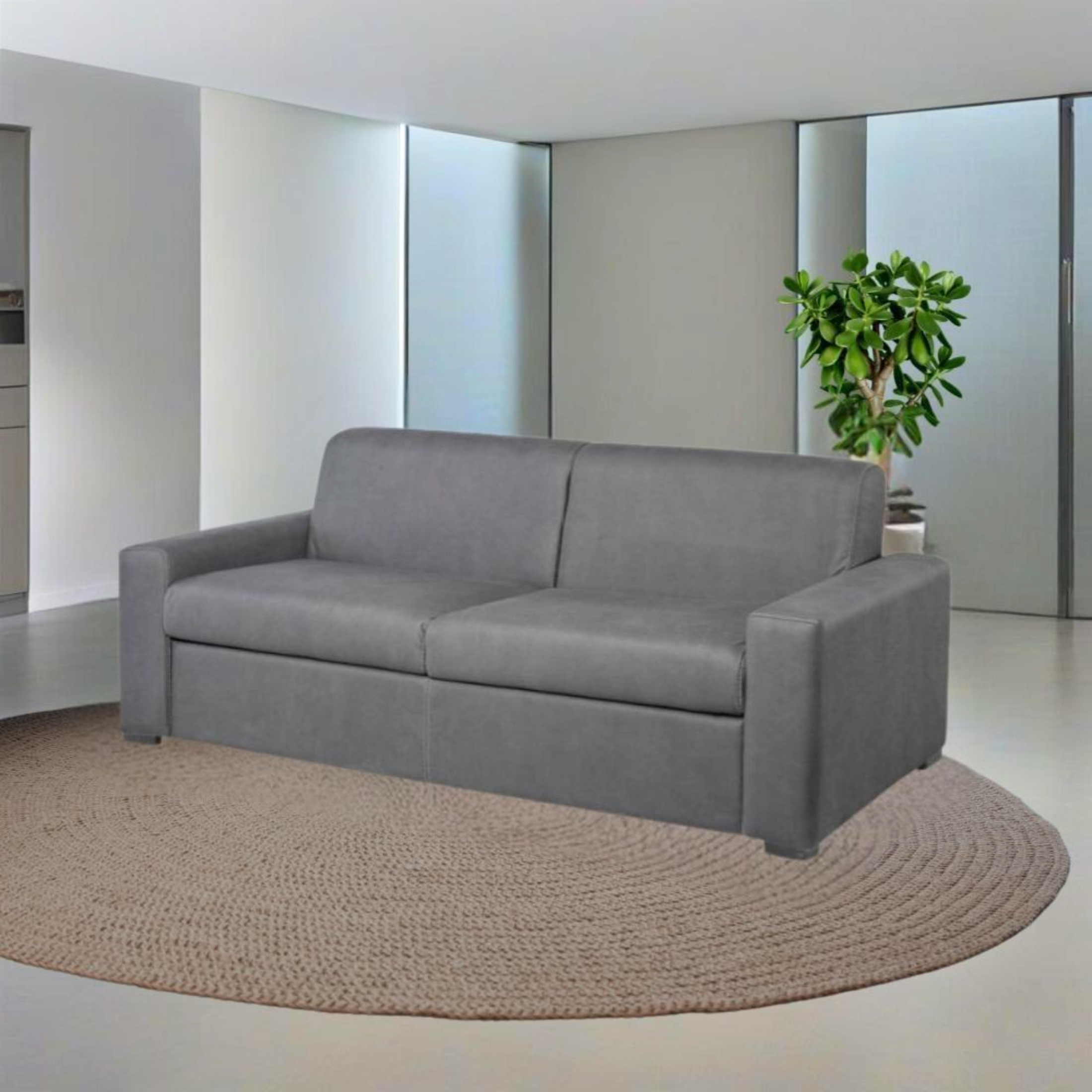 "Flash" 3-seater sofa bed with removable fabric cover, 199x98 cm, 84h
