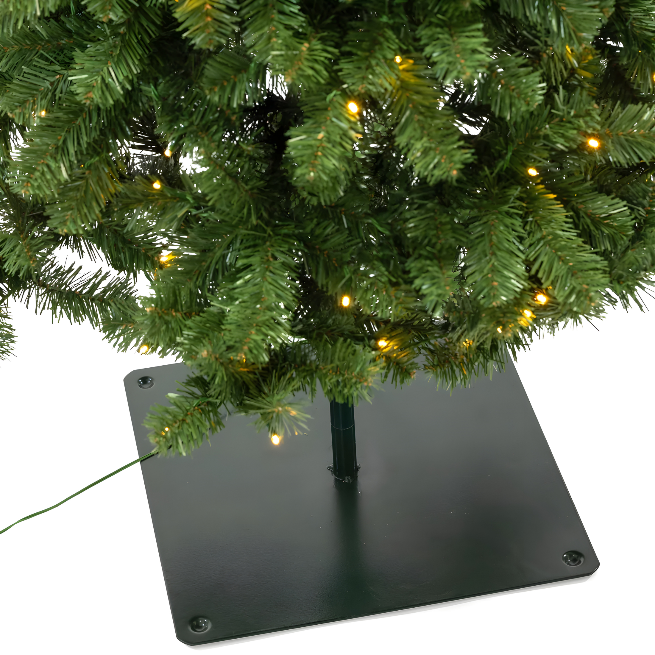 "Grix" Christmas tree with integrated LEDs, made of high-quality PVC, 210 cm high.