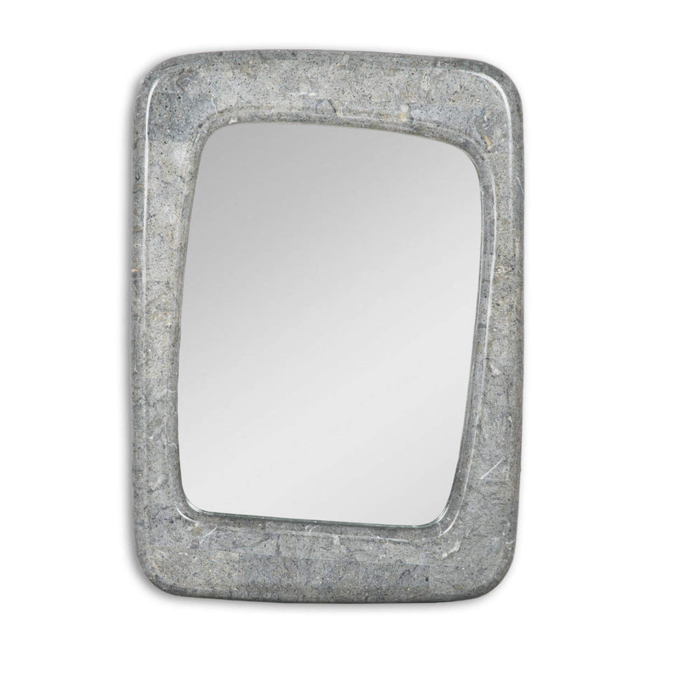 "Oled" wall mirror with fossil stone frame, 65x3.5 cm, 90 cm high
