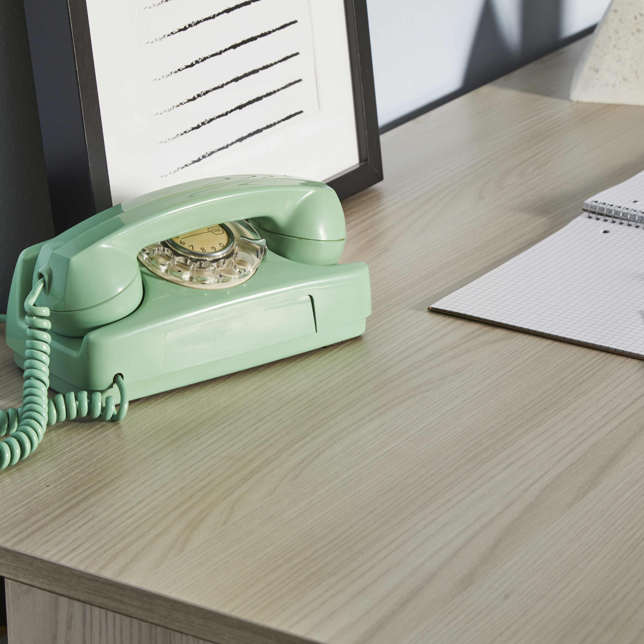 Vintage "Nuria" wooden office desk, 150x73 cm, 73h
