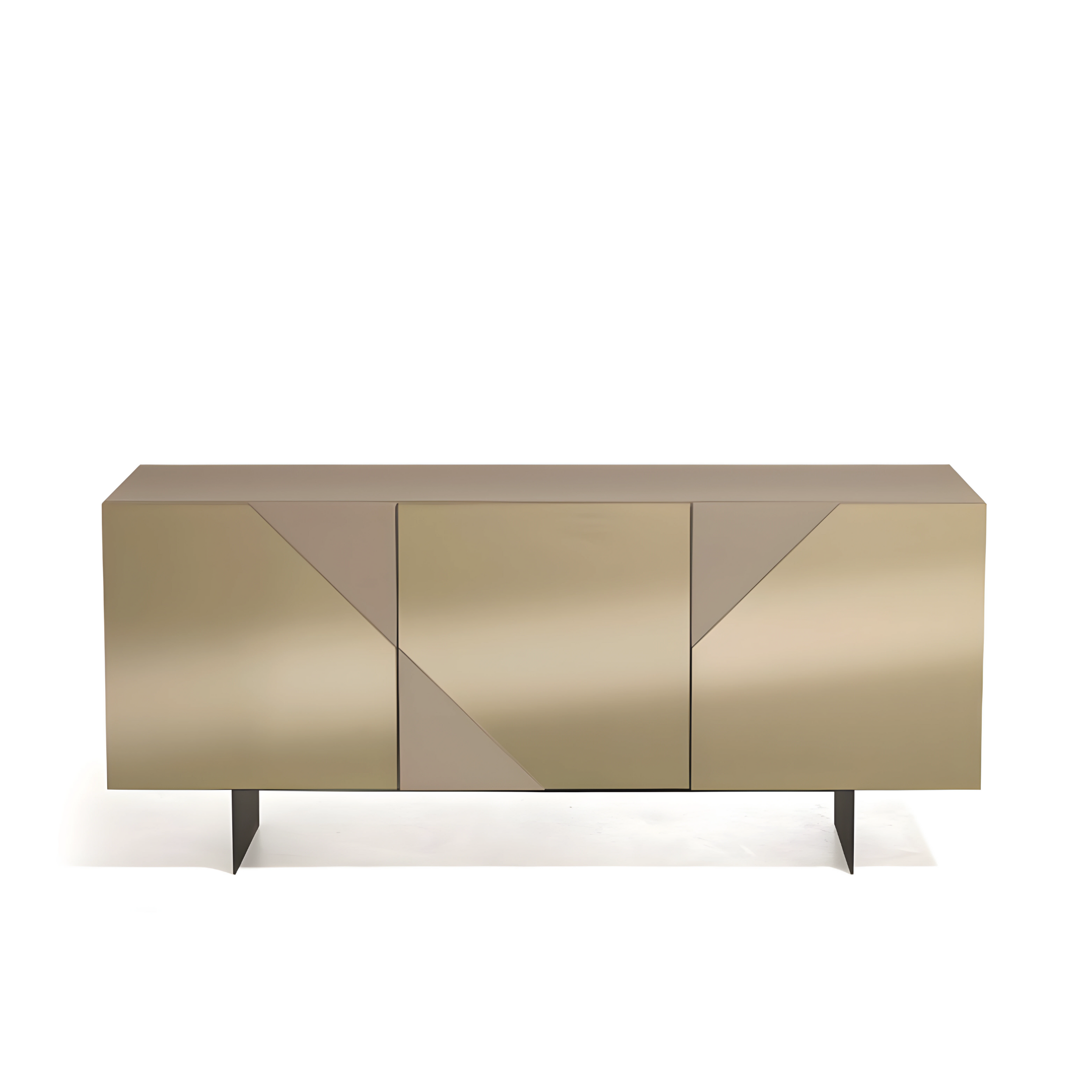 Modern 3-door entrance sideboard "Arte180" already assembled with mirrored doors, 180x50 cm, h80 cm