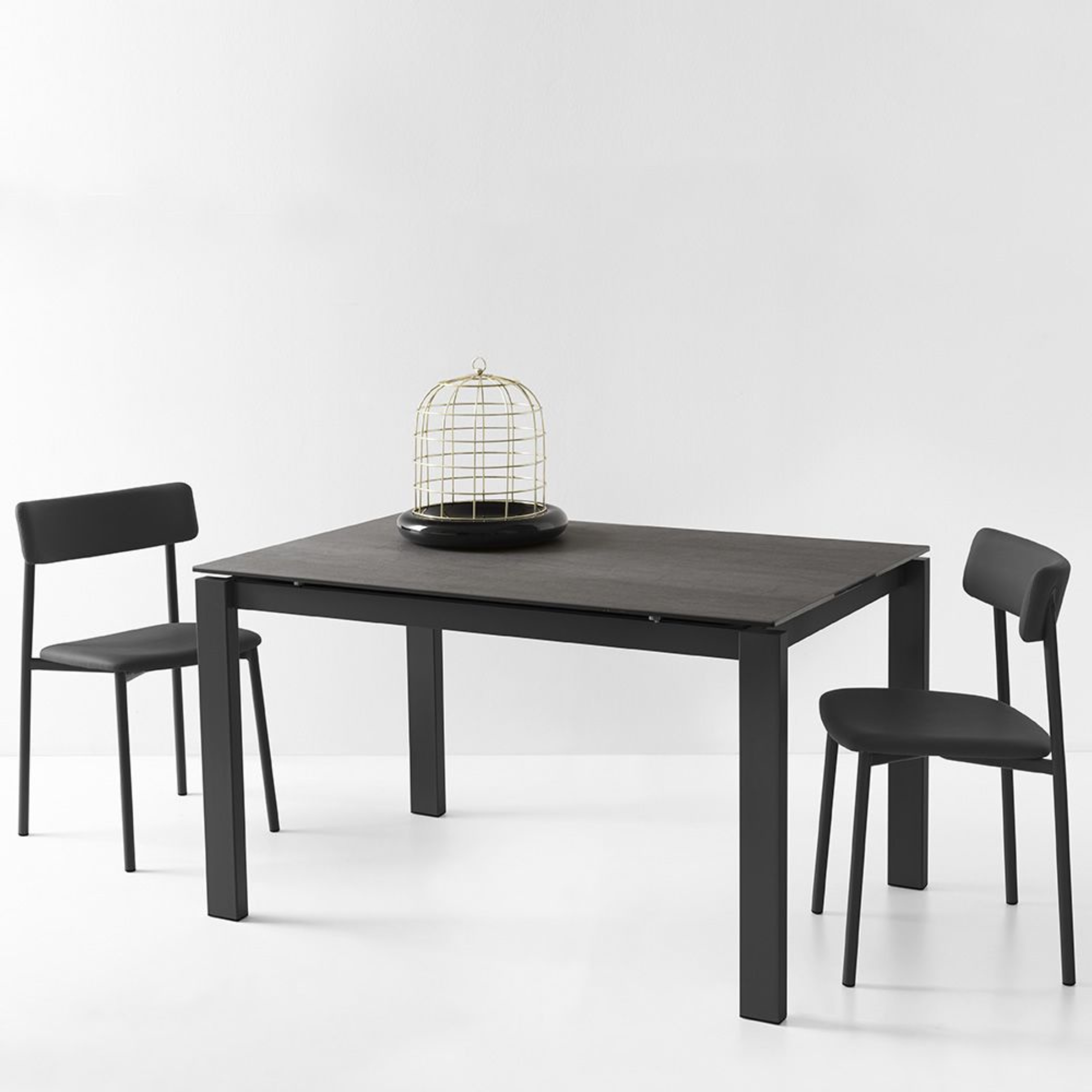 Set of modern living room chairs "Up!" with padded seat cm 49x48 81h