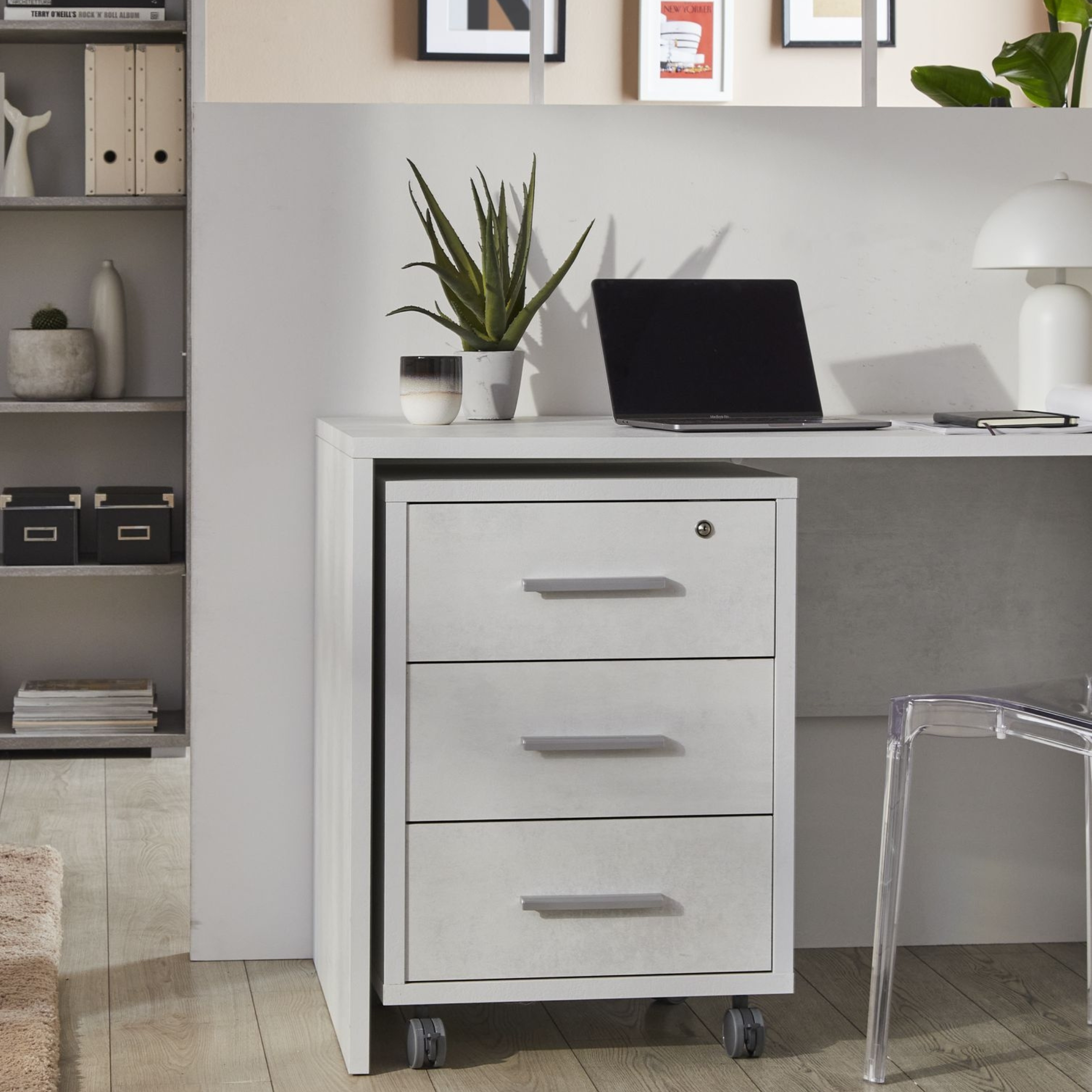 "Giorgia" rectangular wooden office desk for study, 120x69 cm, 76h