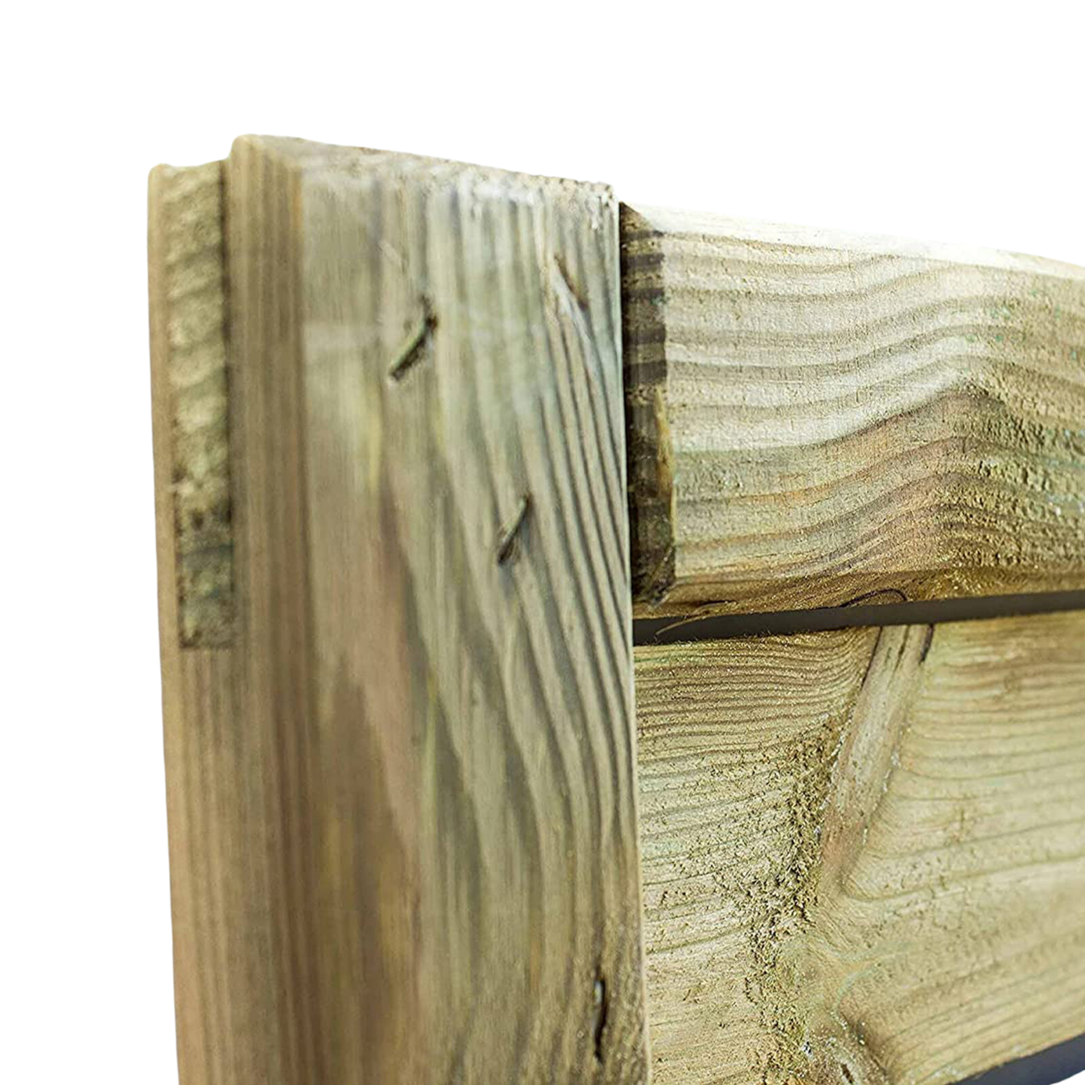 "Eco16" windbreak panel in autoclave-treated wood, 180 cm high