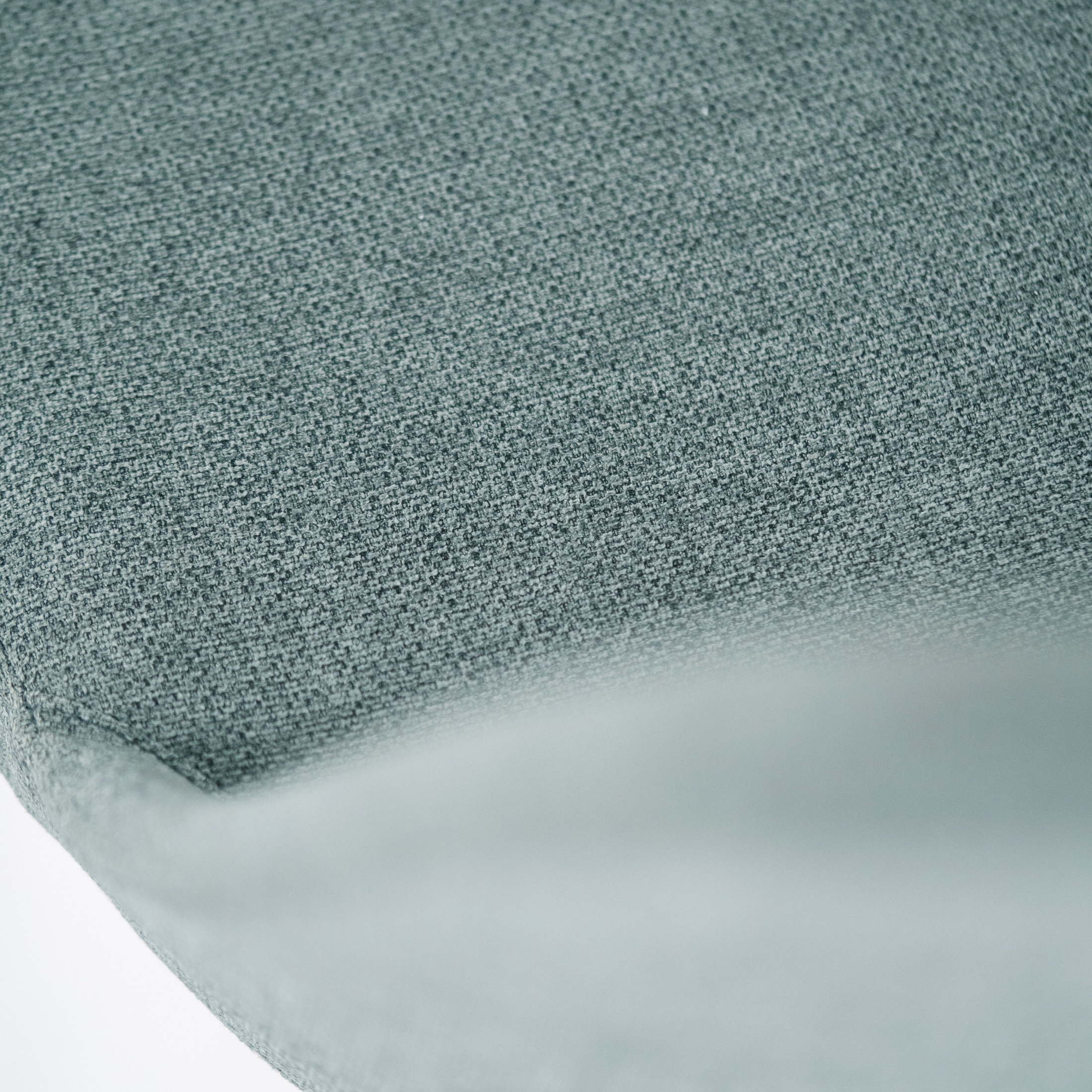 Set of modern "Giglio" fabric chairs with painted metal legs, 46x55 cm, 85 cm high