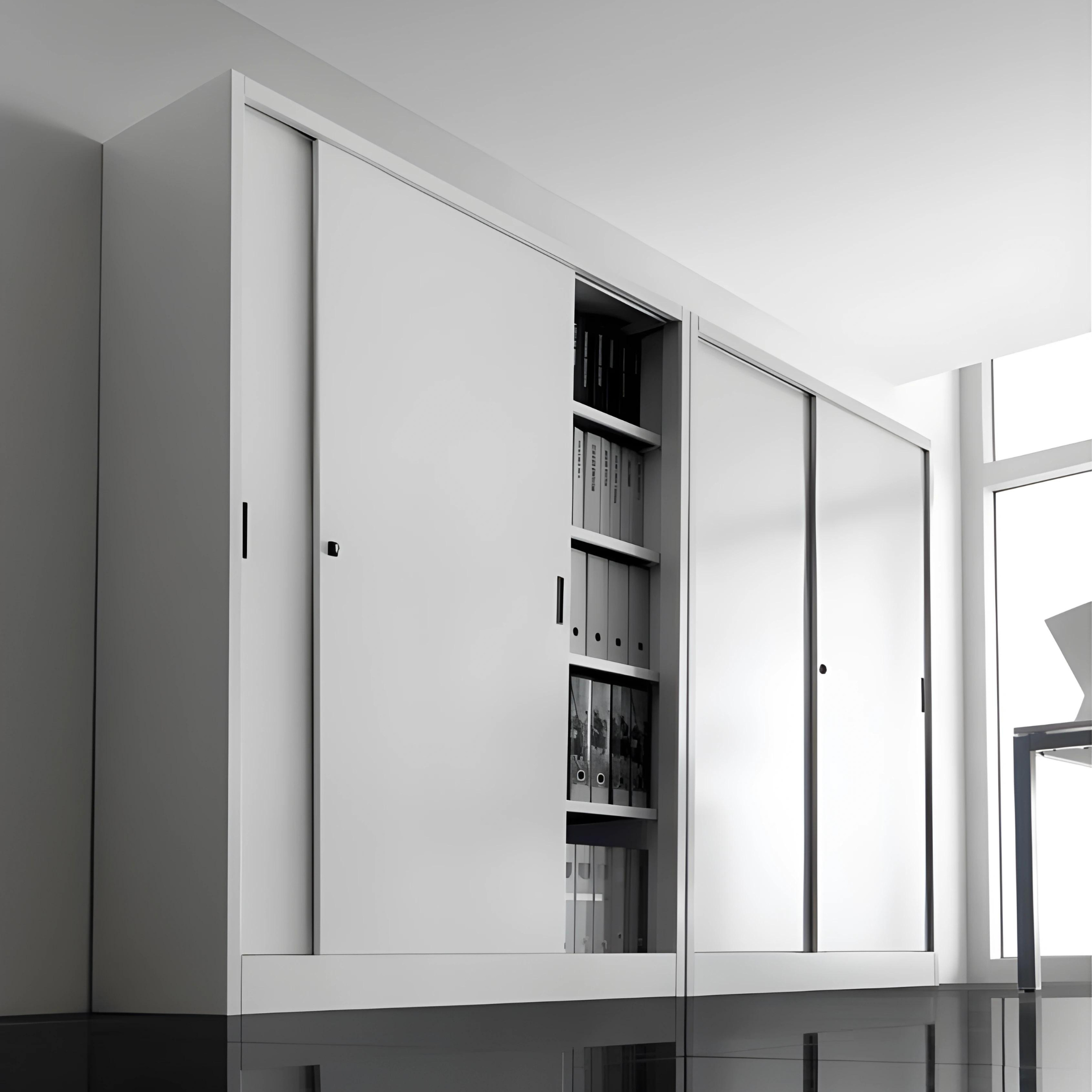 "Ars" 2-door metal office cabinet with adjustable shelves, 100x45 cm, 200 cm high